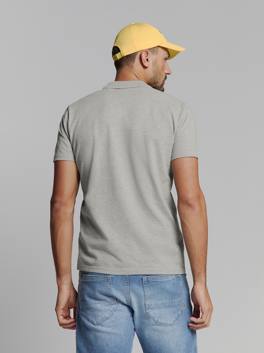NO EXCESS Poloshirt "No Excess Poloshirt Polo Melange" günstig online kaufen