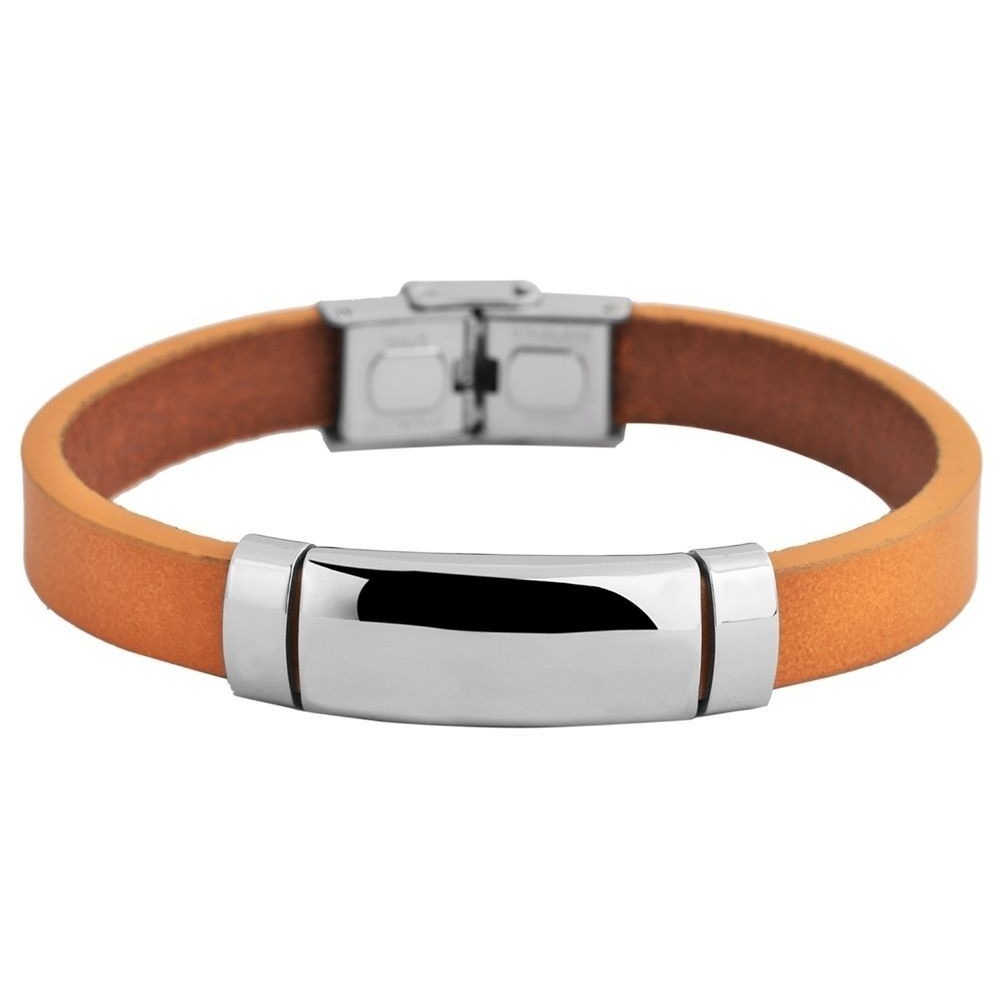 Adelia´s Armband »Unisex Armband aus Leder 21 cm« Ideal zum Verschenken – schlicht und stilvoll