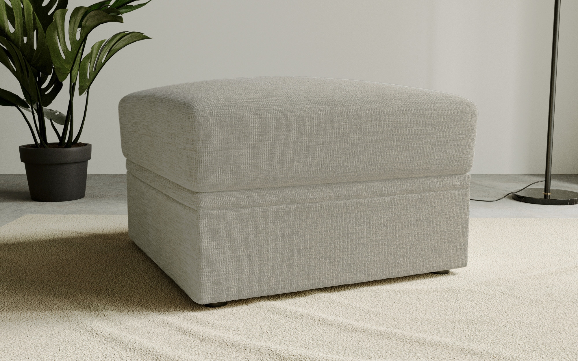 OTTO home Polsterhocker "Lavars Schlafsofa" mit Bonellfedern, mit Stauraum, in zwei Bezugsqualitäten