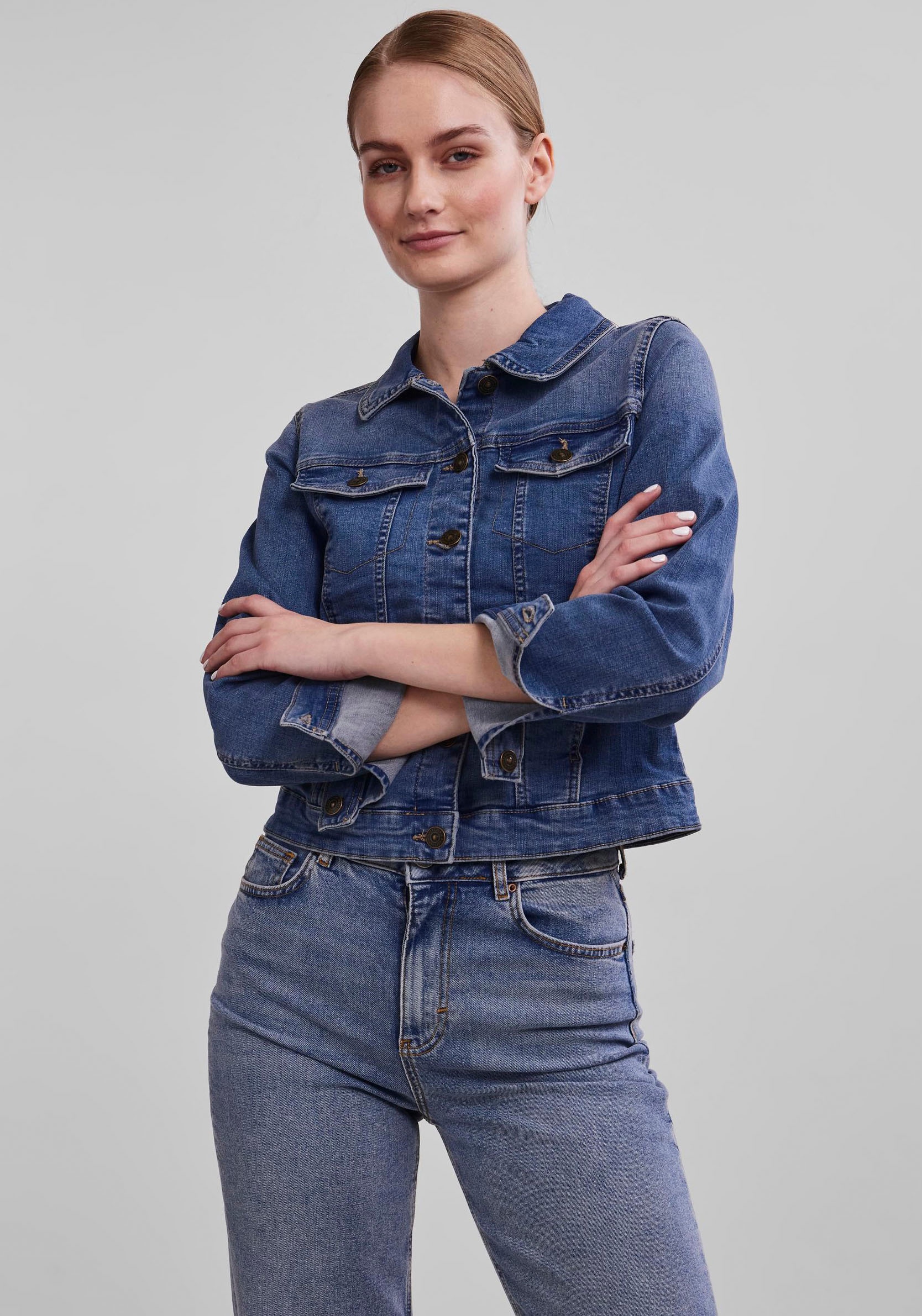 pieces Jeansjacke "PCOIA LS DNM JACKET MB NOOS BC" günstig online kaufen