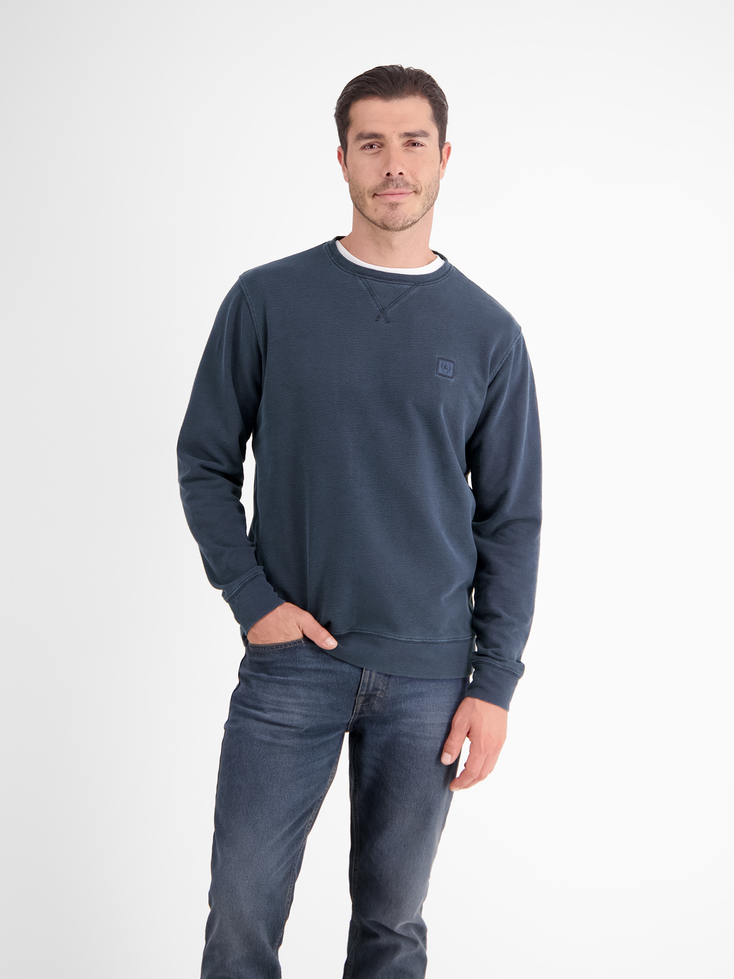 LERROS Sweatshirt "LERROS Unifarbener Sweattroyer für Herren" günstig online kaufen