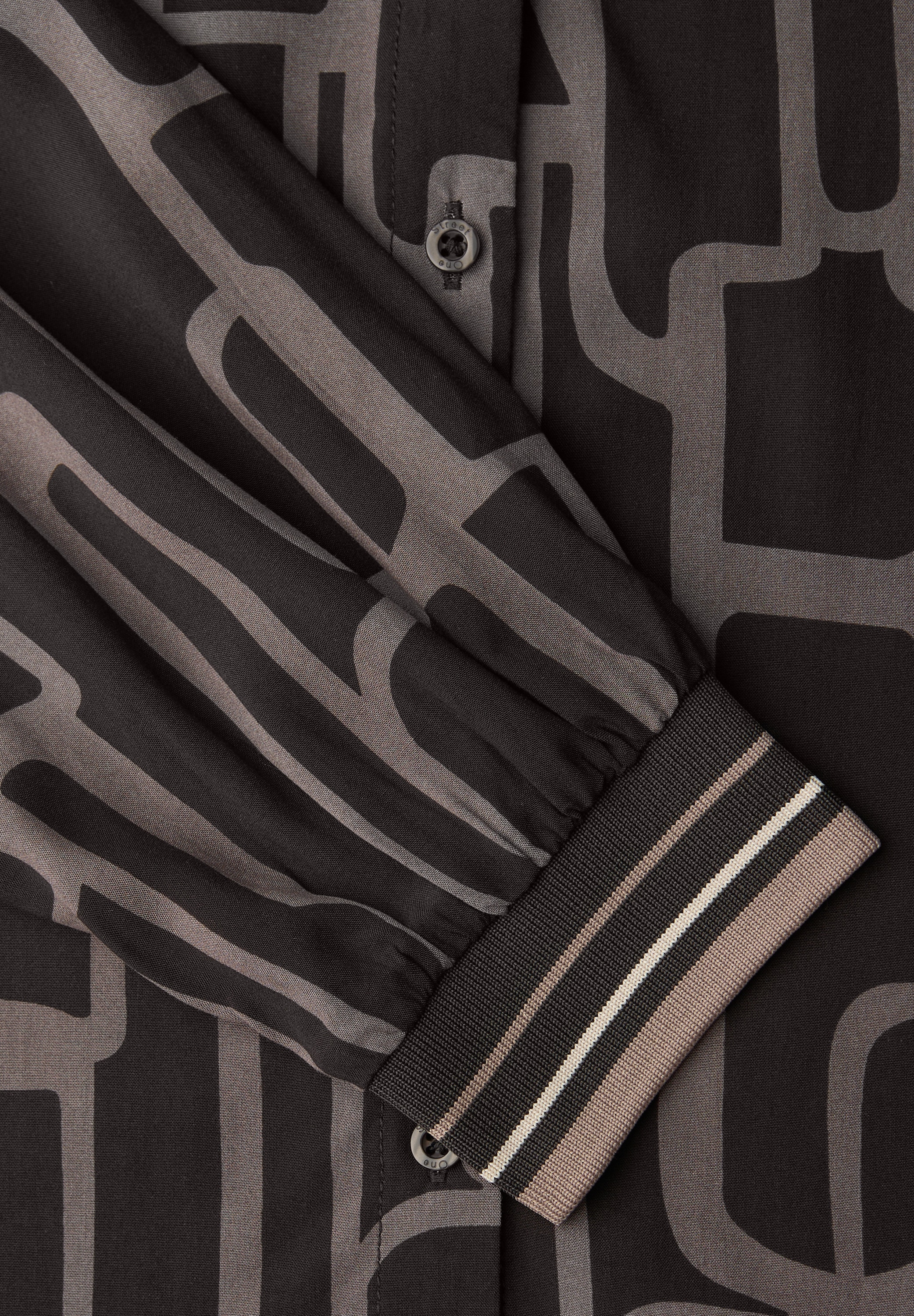 STREET ONE Langarmbluse mit grafischem Muster