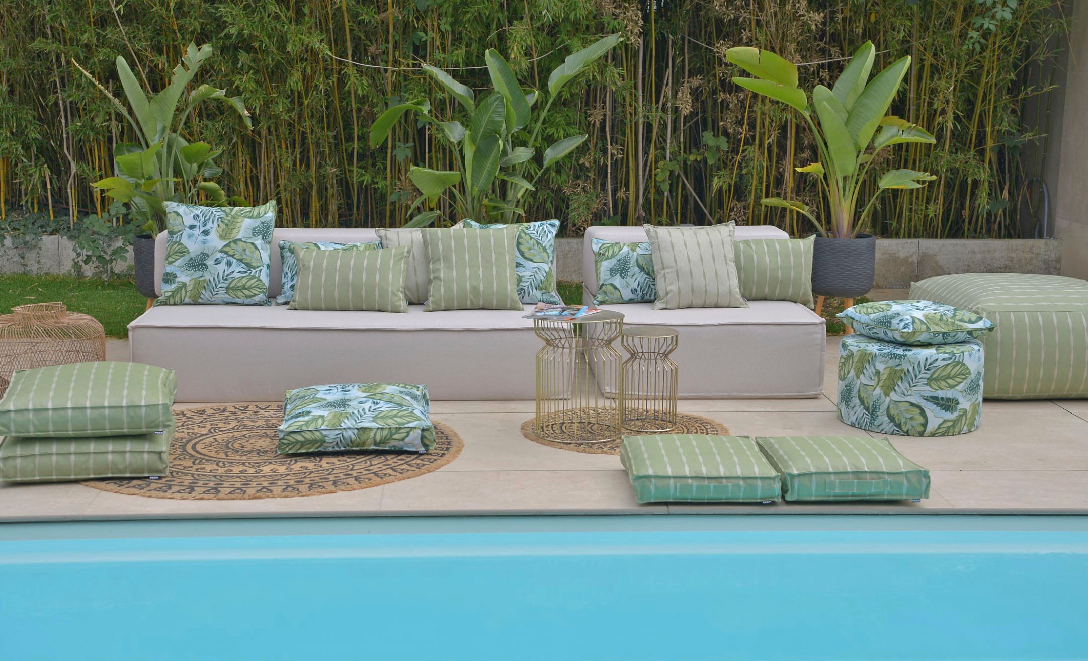 H.O.C.K. Dekokissen "Tropical" Kissenhülle mit Füllung, 1 Stück günstig online kaufen