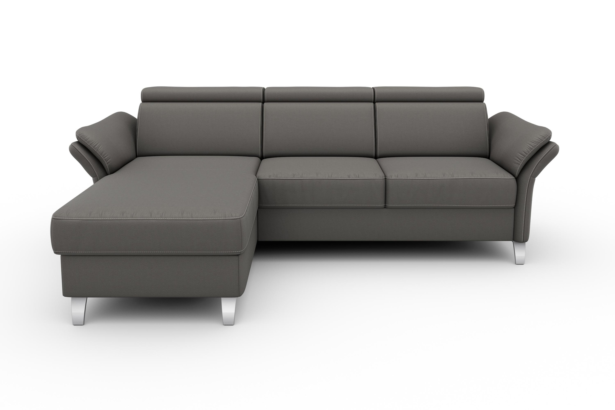 sit&more Ecksofa "Vincenzo L-Form" inklusive Kopfteilverstellung, optional Schlaffunktion & Bettkasten
