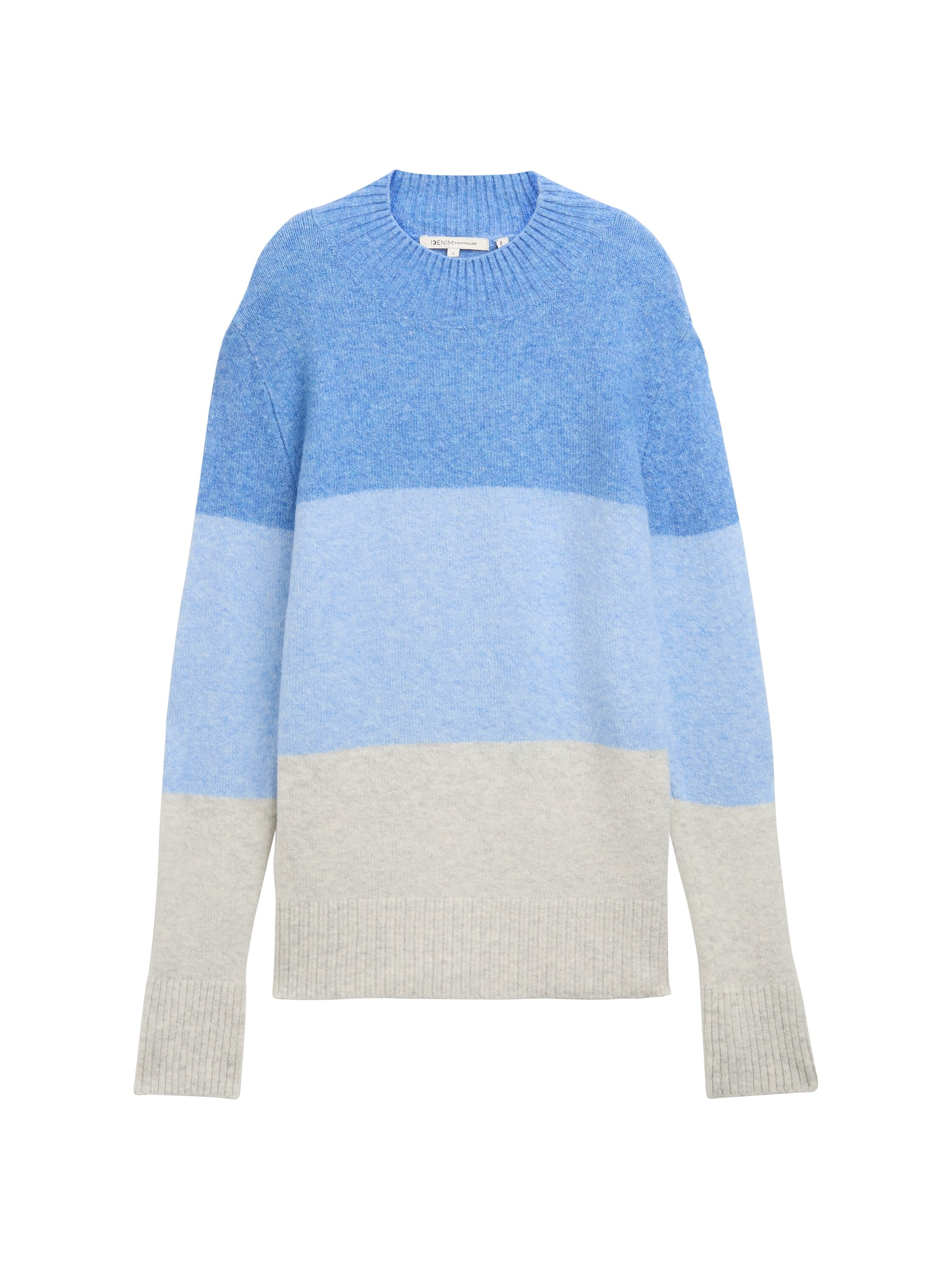 TOM TAILOR Denim Strickpullover, mit Colour Blocking