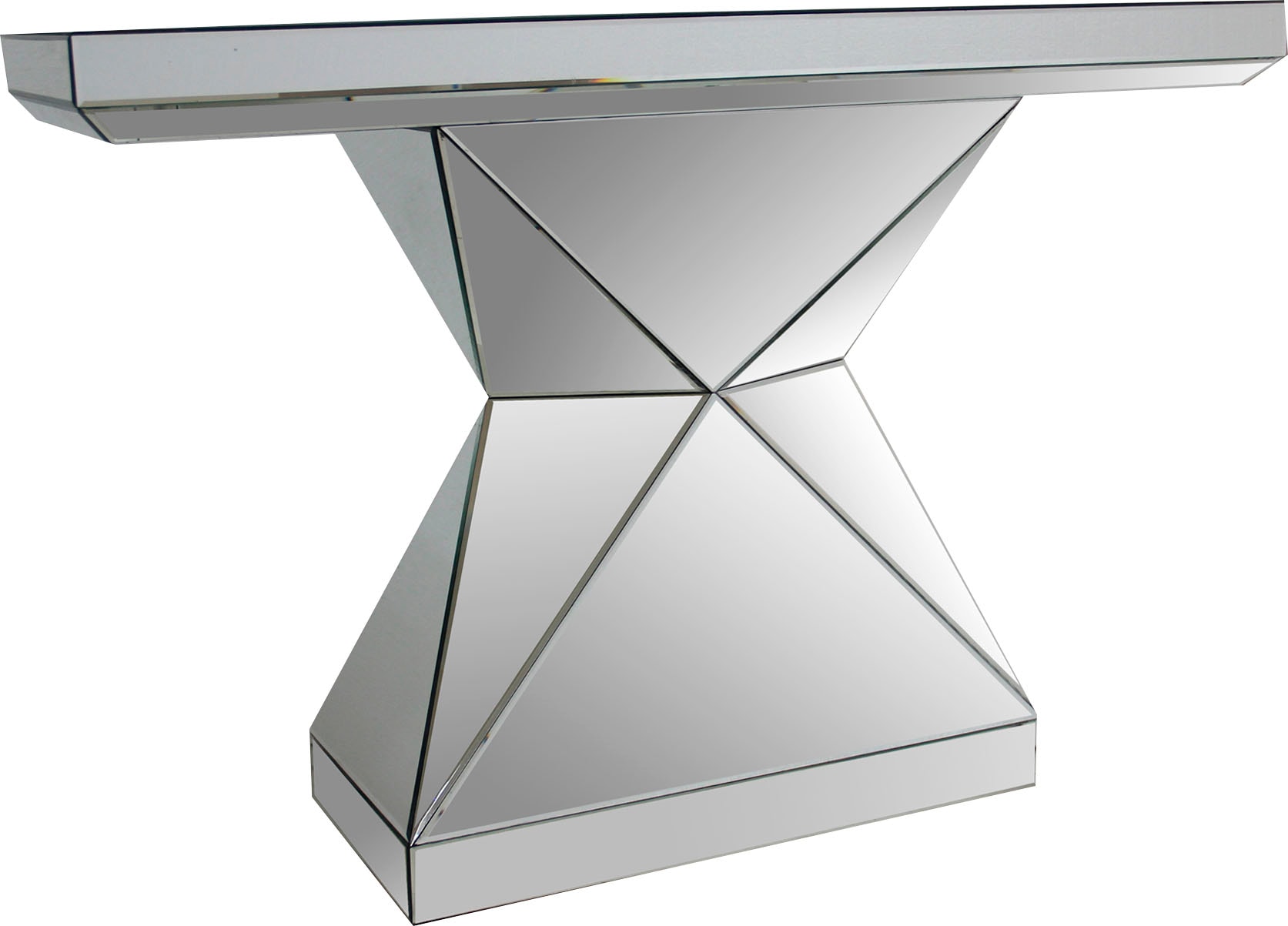 SalesFever Konsolentisch, verspiegelt, in edler Form und besonderer Optik