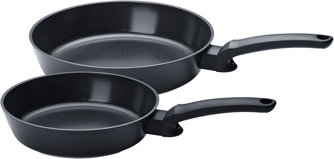 Fissler Pfannen-Set "Ceratal Evo Comfort" Aluminium Set, 1x Bratpfanne 24 cm + 1x Bratpfanne 28 cm, 2-teiliges Keramikpfannen-Set