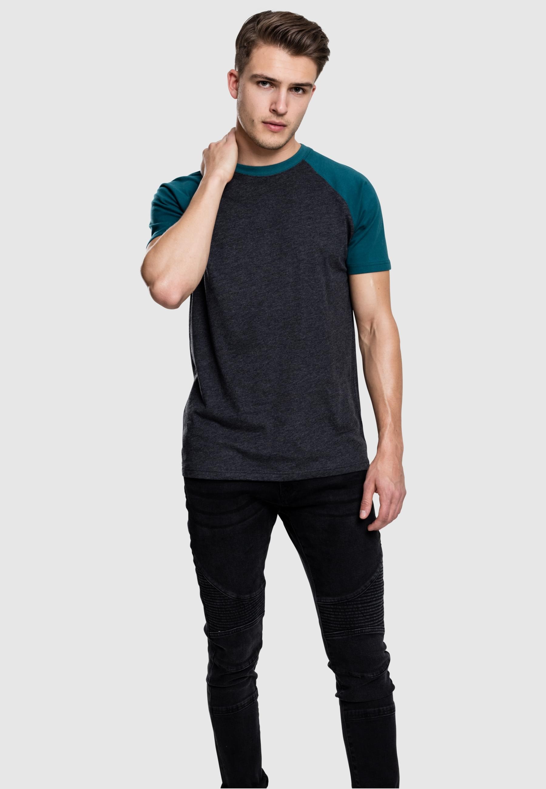 URBAN CLASSICS T-Shirt »Urban Classics Herren Raglan Contrast Tee«, (1 tlg.)