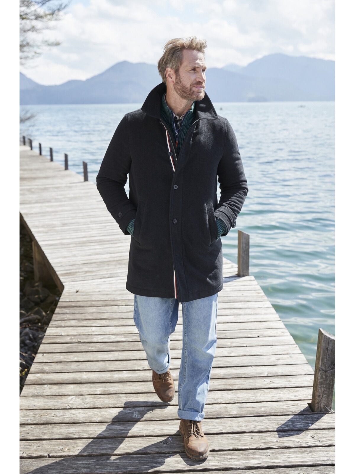 Jan Vanderstorm Allwetterjacke »Mantel NORMEN«