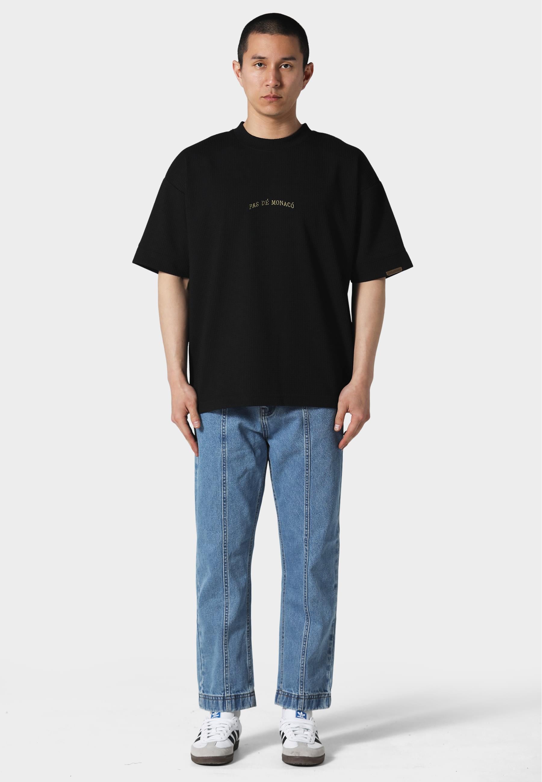 Pas De Monaco T-Shirt »Pas De Monaco WAFFLE T-SHIRT«, (1 tlg.)
