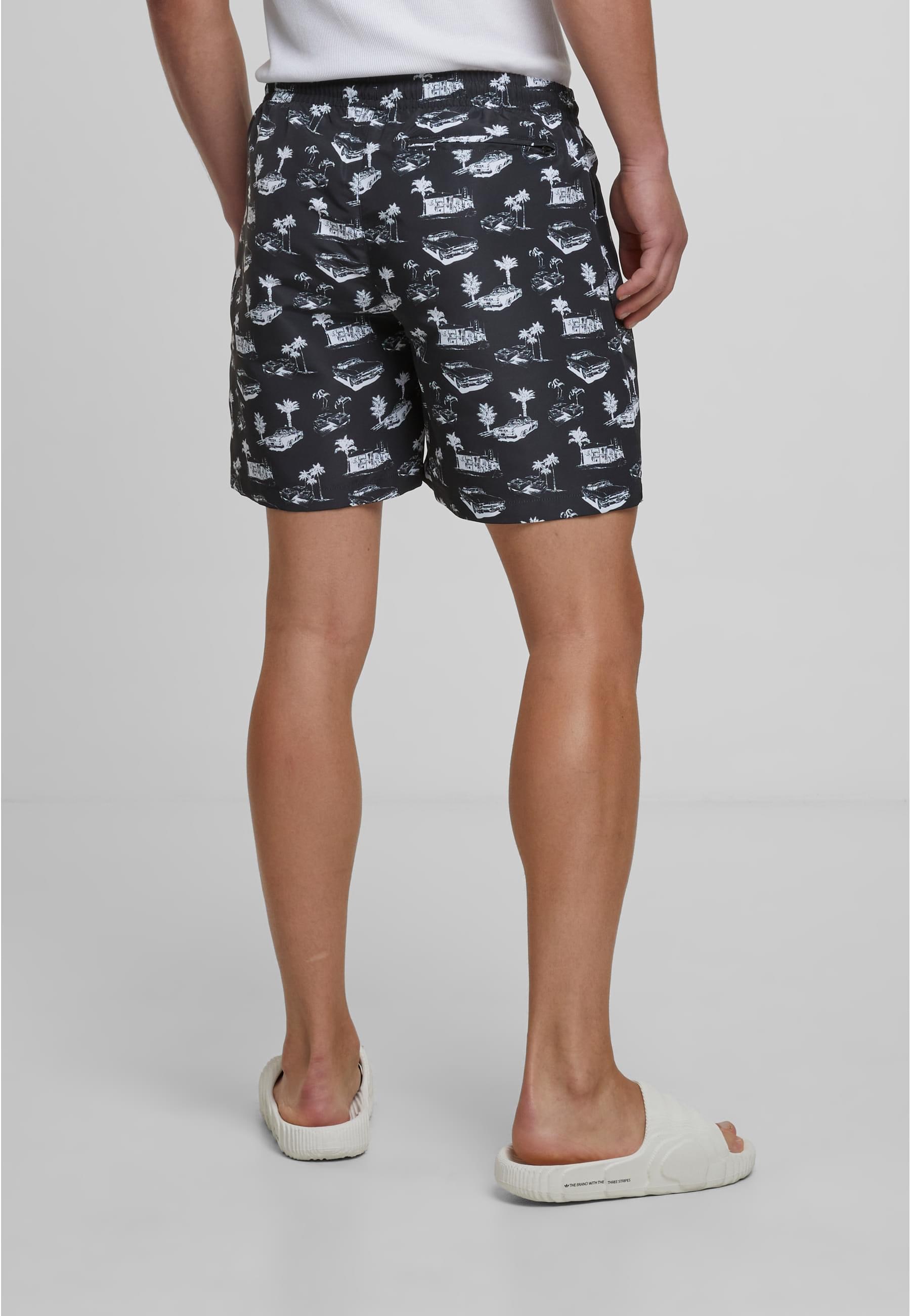 URBAN CLASSICS Badeshorts »Urban Classics Herren Pattern Swim Shorts«