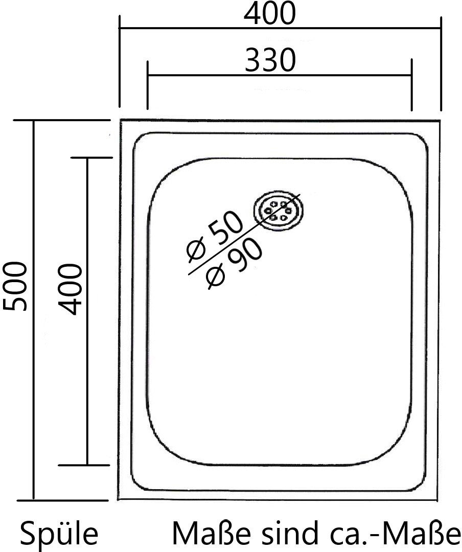 KOCHSTATION Küche »KS-Mali« Stellbreite 210/110 cm, mit E-Geräten