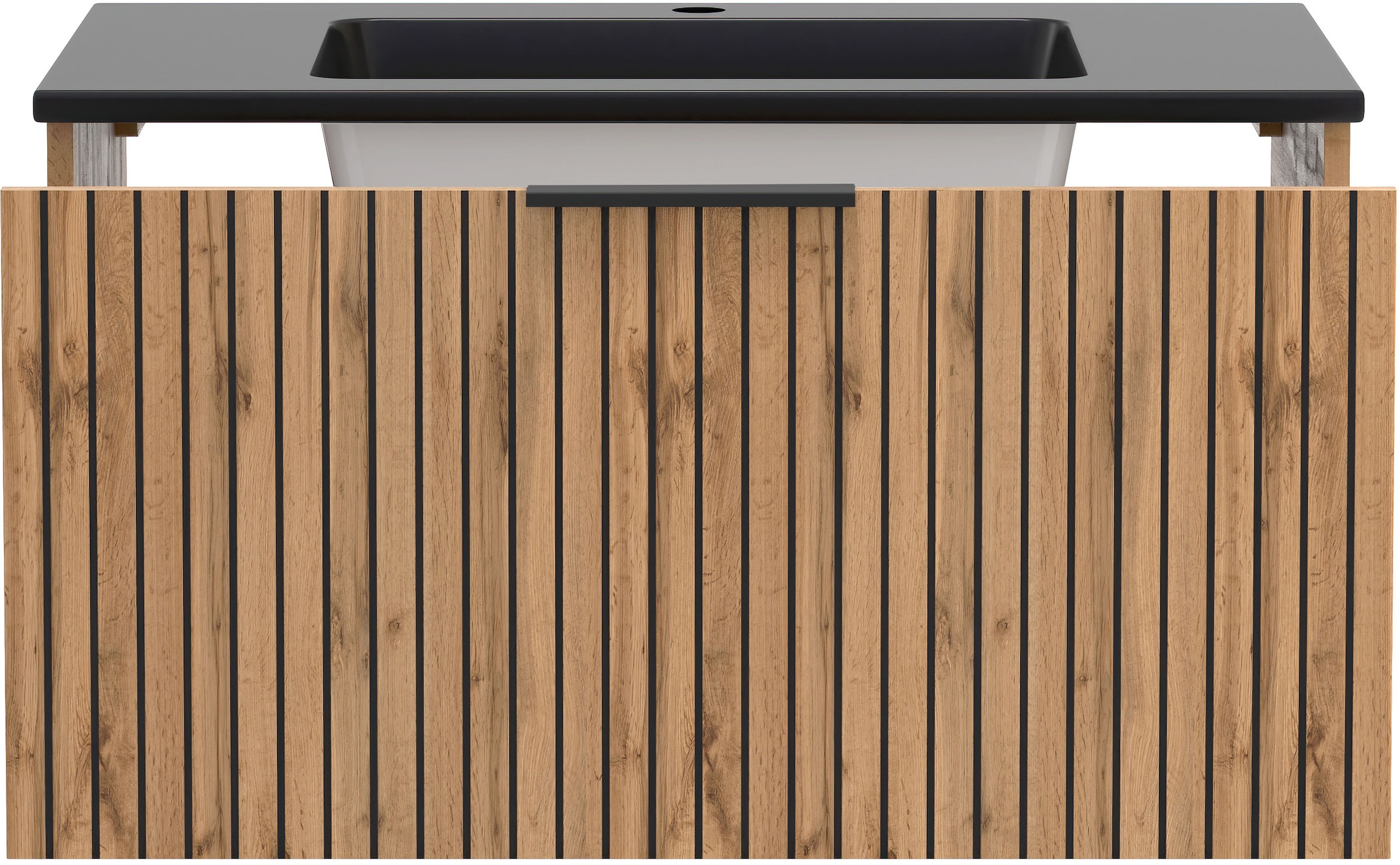 welltime Waschtisch wahlweise mit Auflage- oder Aufsatzbecken in zwei verschiedenen Farben