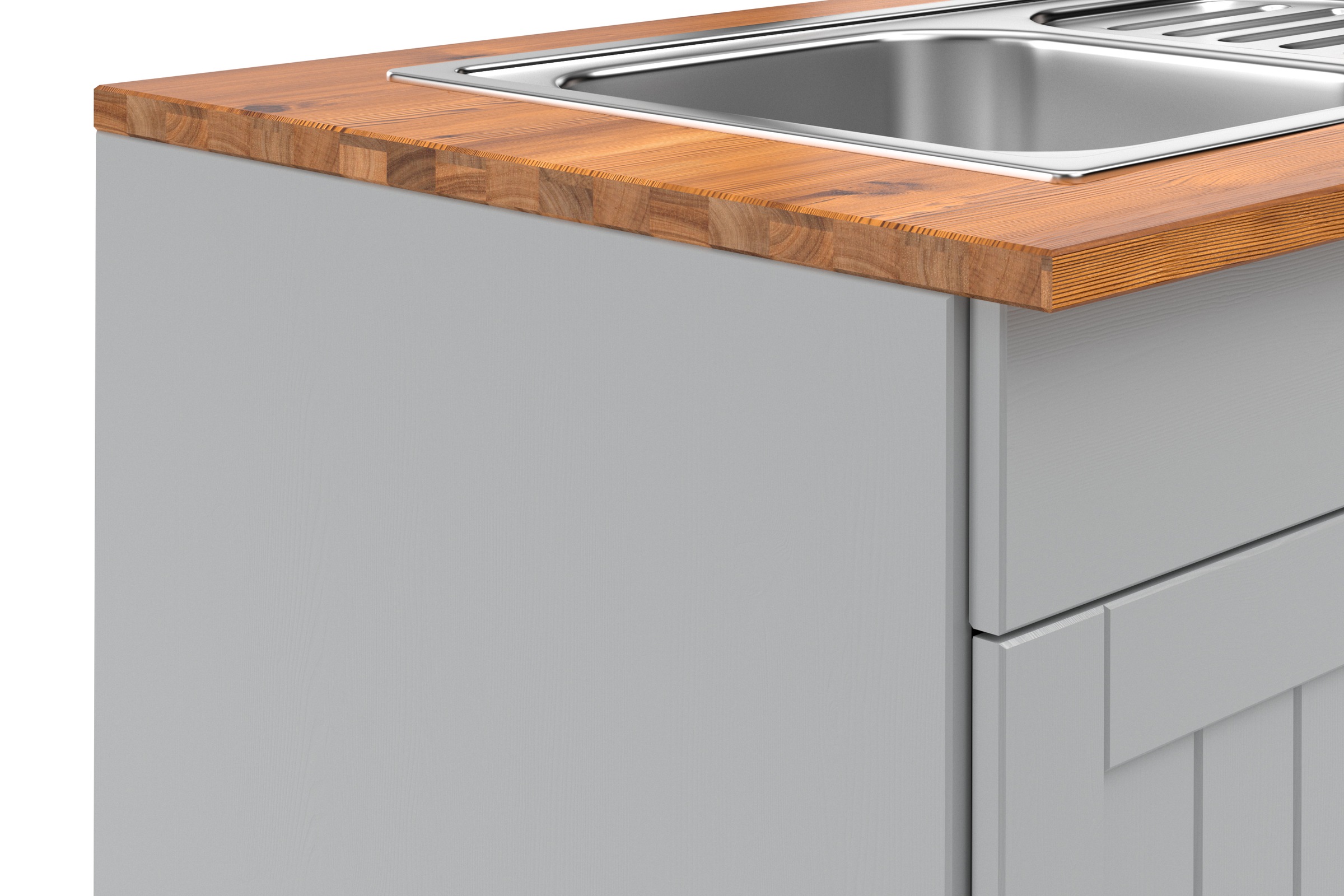 Home affaire Spülenschrank »Alby2«, Mit Metallgriffen, Breite 100 cm