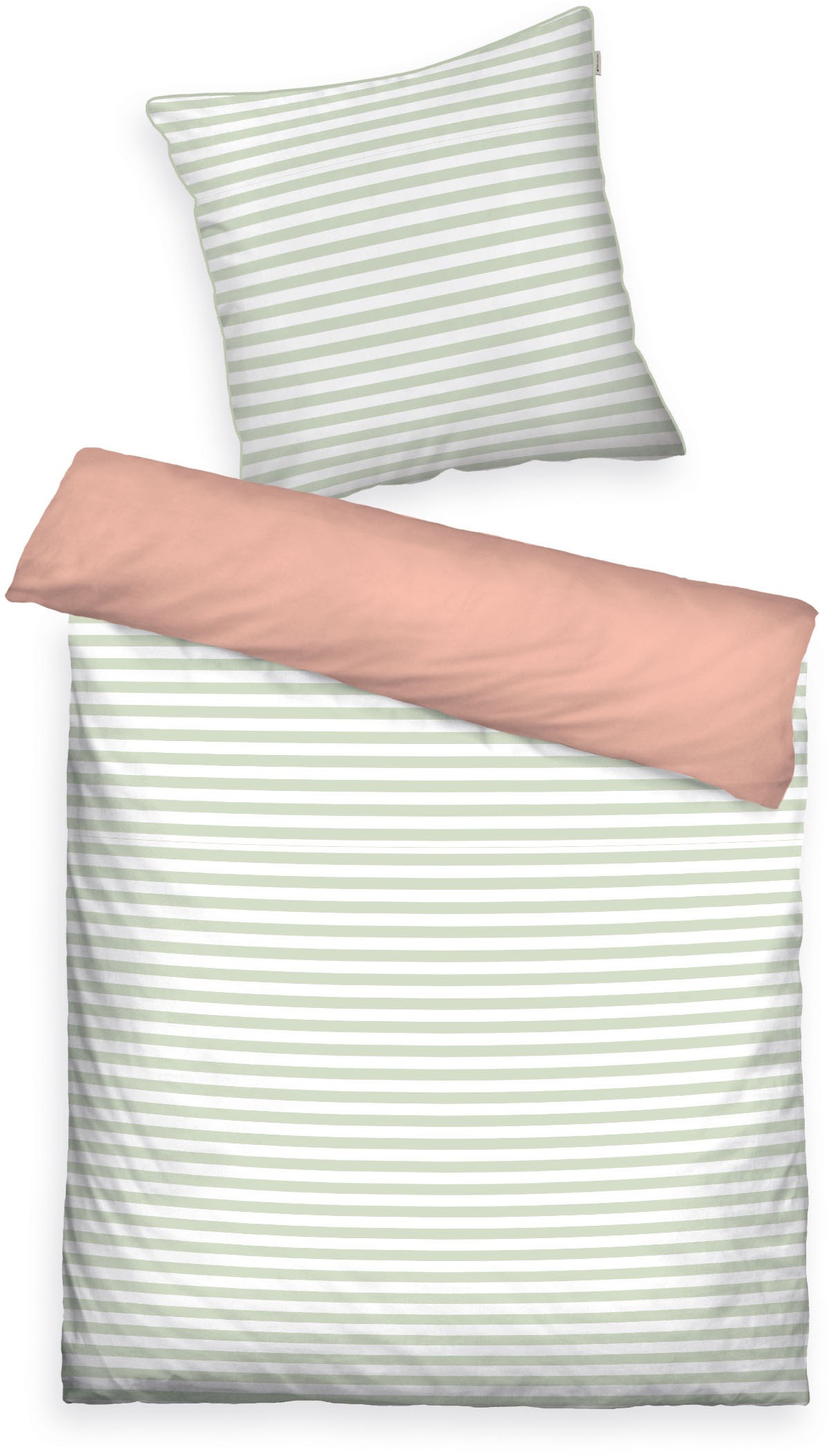 TOM TAILOR HOME Babybettwäsche »TWO-TONE SOLID COLORS in Gr. 100x135cm«, new bedroom, farbige Paspel am Kissen