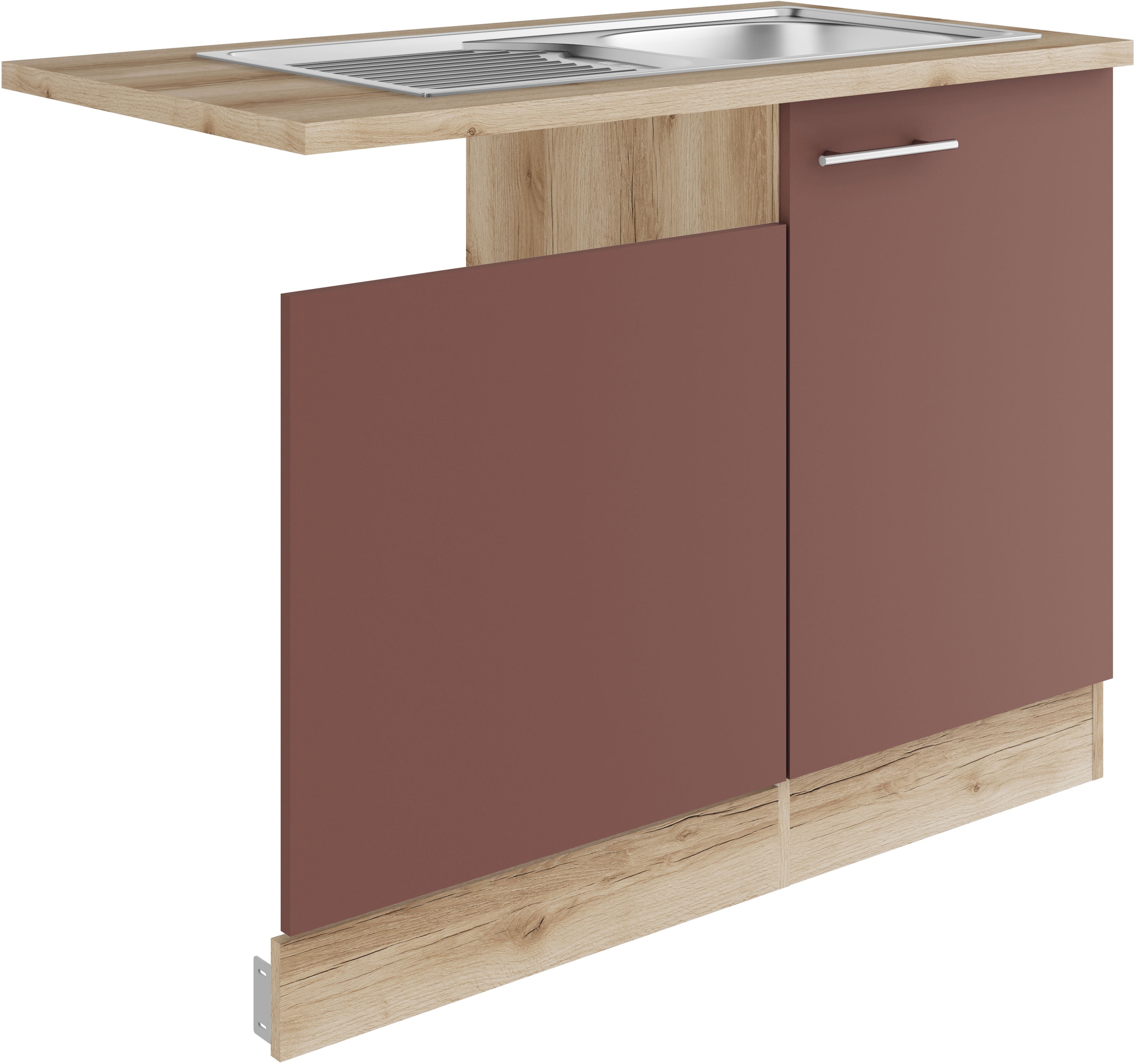 OPTIFIT Spülenschrank "Bella", Breite 110 cm, für teilintegrierten Geschirrspüler