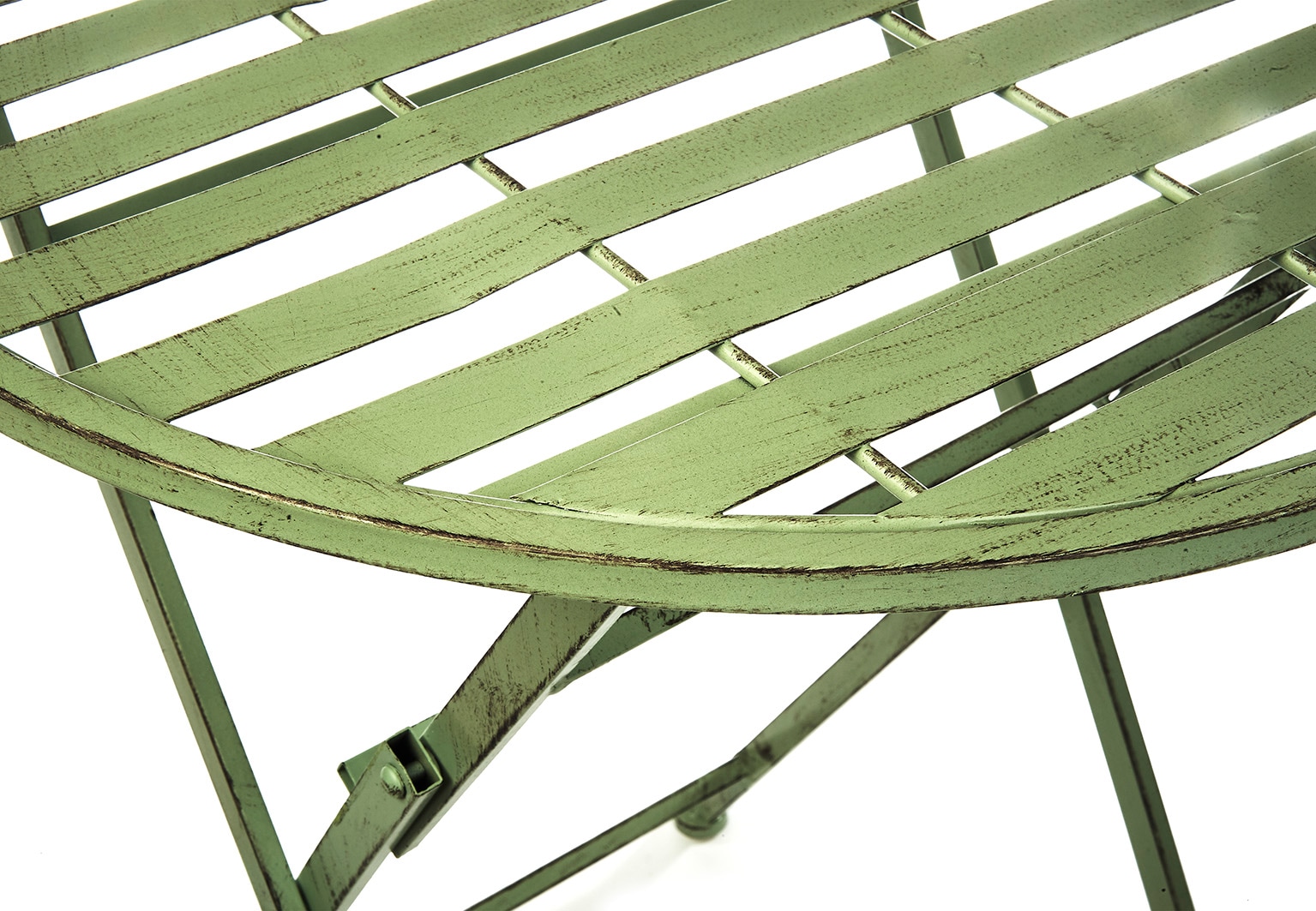 locker Beistelltisch »Tisch aus Metall antique green 60cm« 1 Stk. tlg.