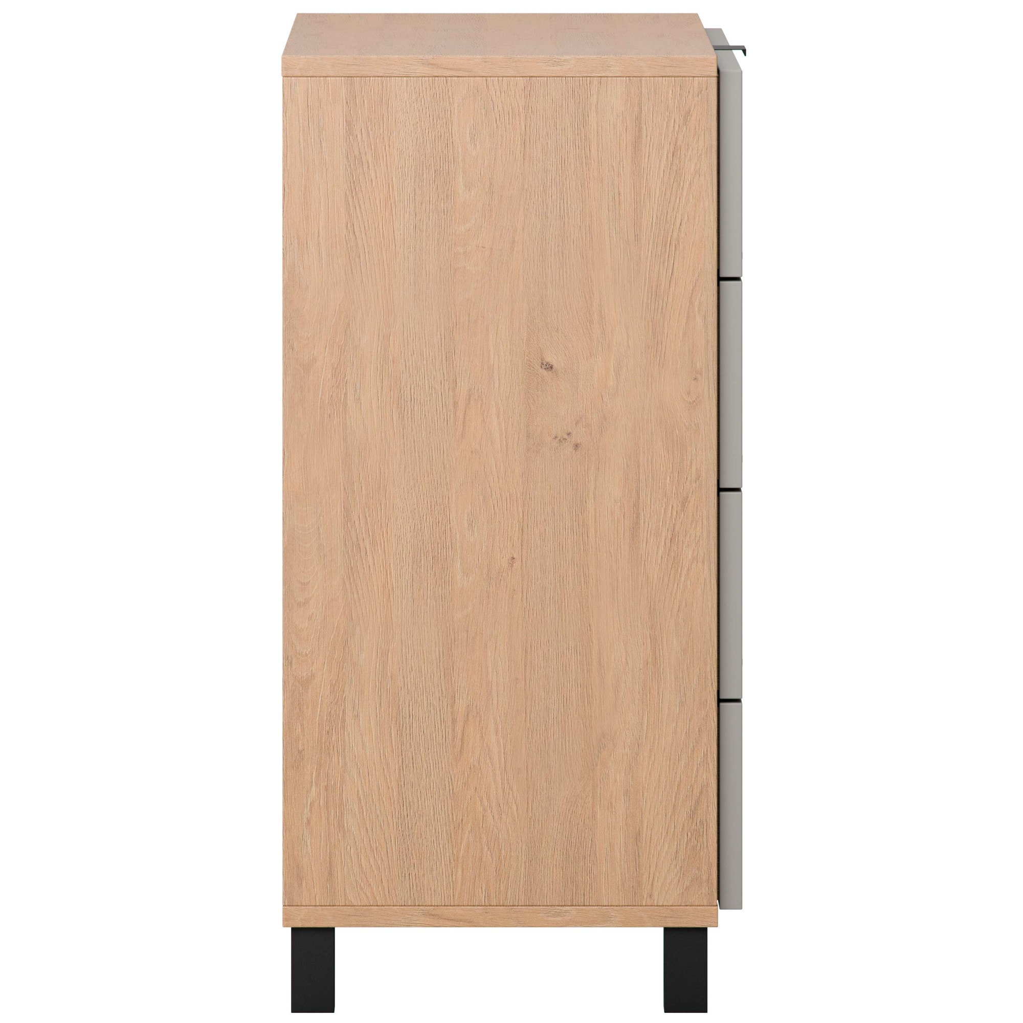 VOX Kommode »SIMPLE Sideboard mit 4 Schubladen, Maße B/T/H: 90/47/94,5 cm«, Soft-Close Function, mit schwarzen Metallgriffe