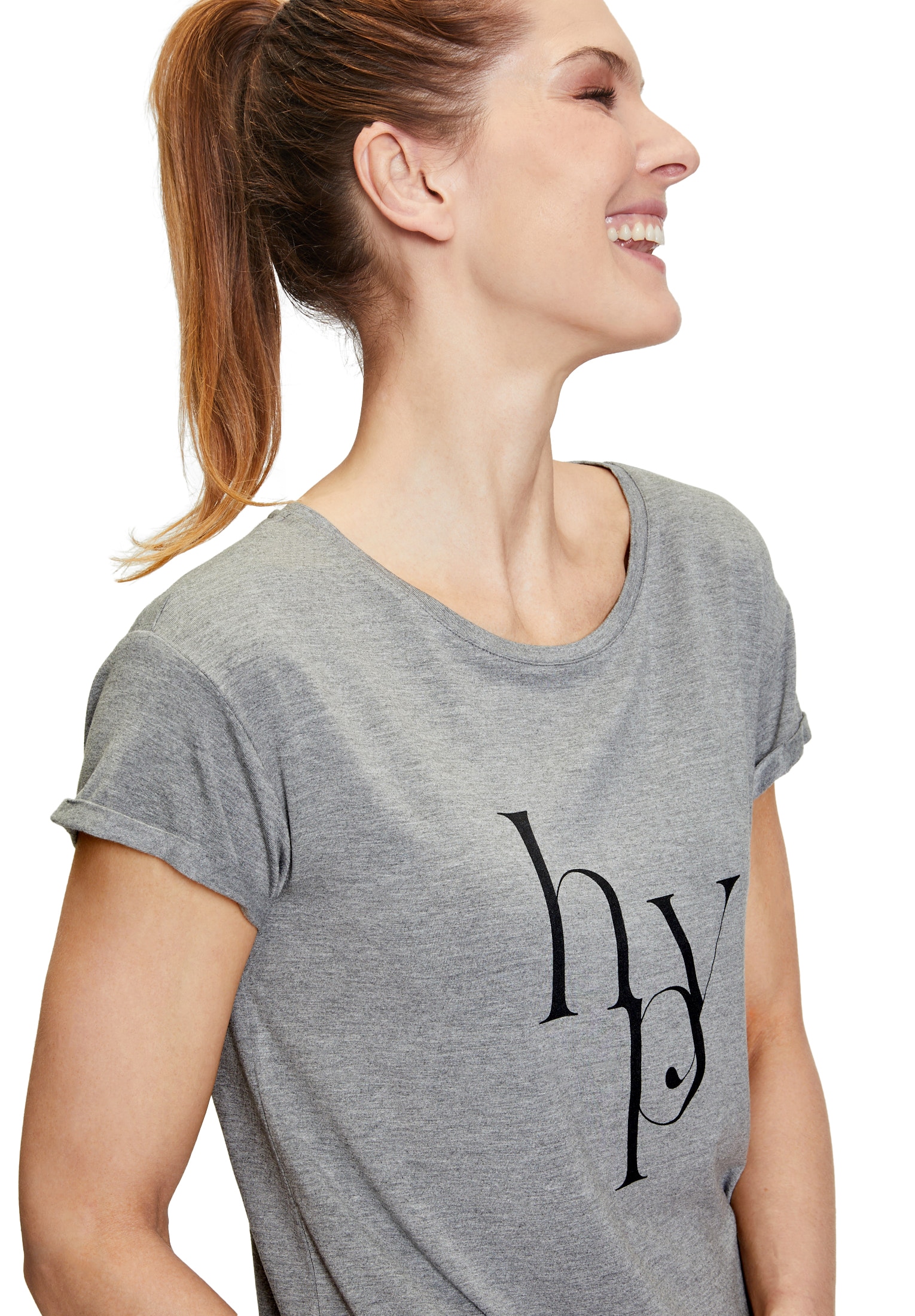 Betty Barclay Kurzarmshirt »Betty Barclay Damen Rundhals-Shirt mit Raffung«, (1 tlg.), Druck