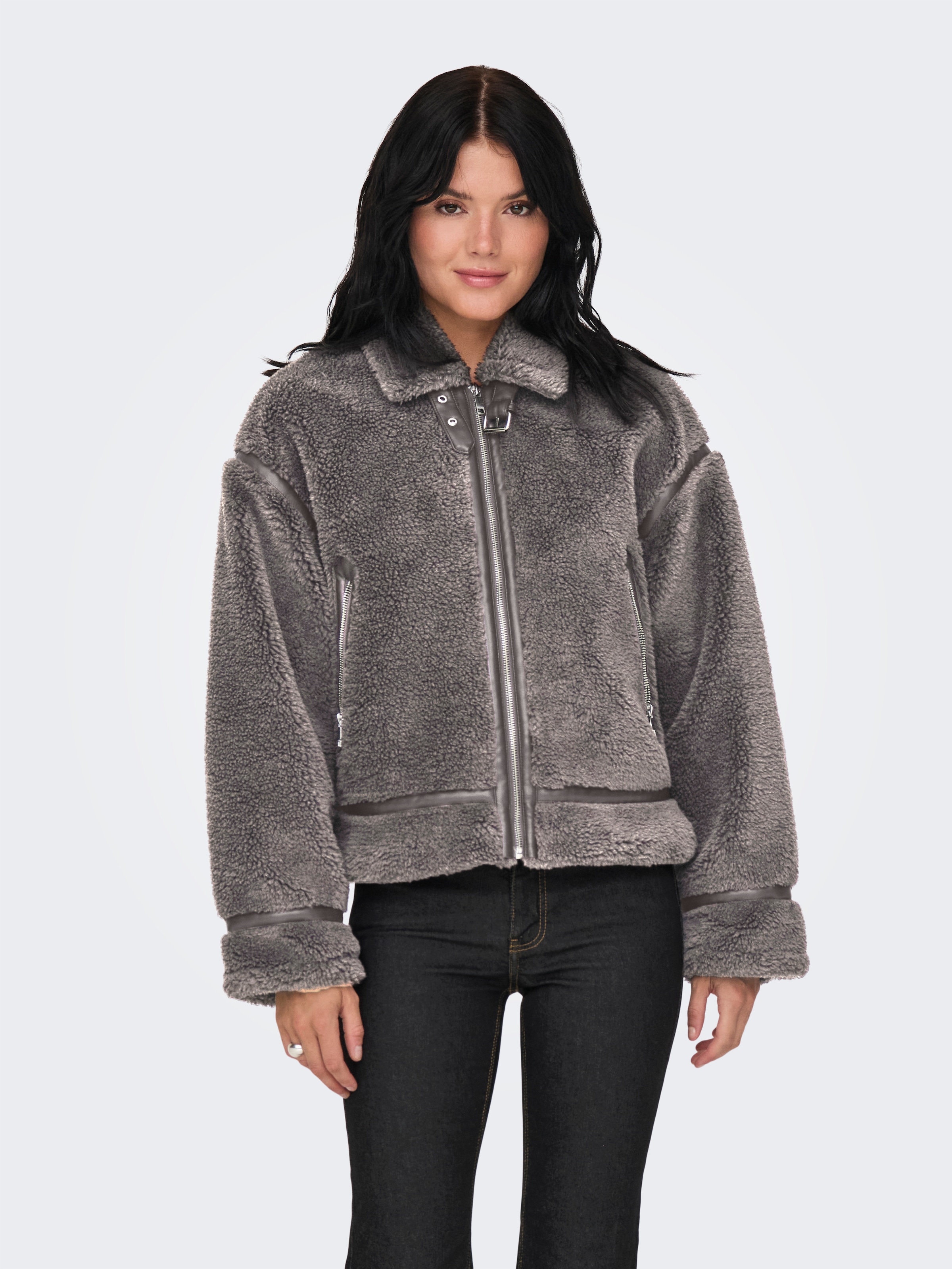 ONLY Plüschjacke "ONLMICHELLE TEDDY JACKET OTW", ohne Kapuze günstig online kaufen