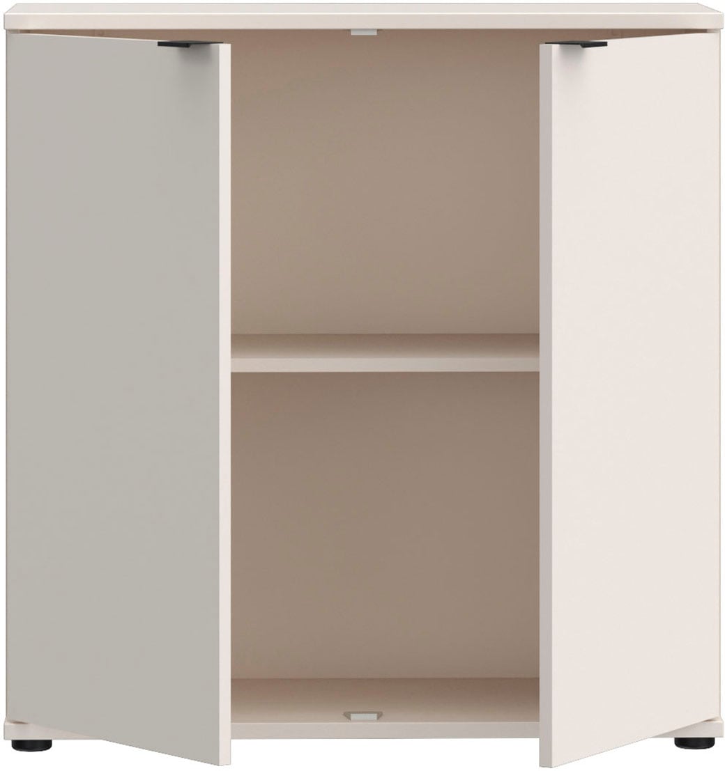 FORTE Kommode »Ganymede« Kommode, Stauraum, Metallgriffe, 4 Dekore, Breite 80,1cm