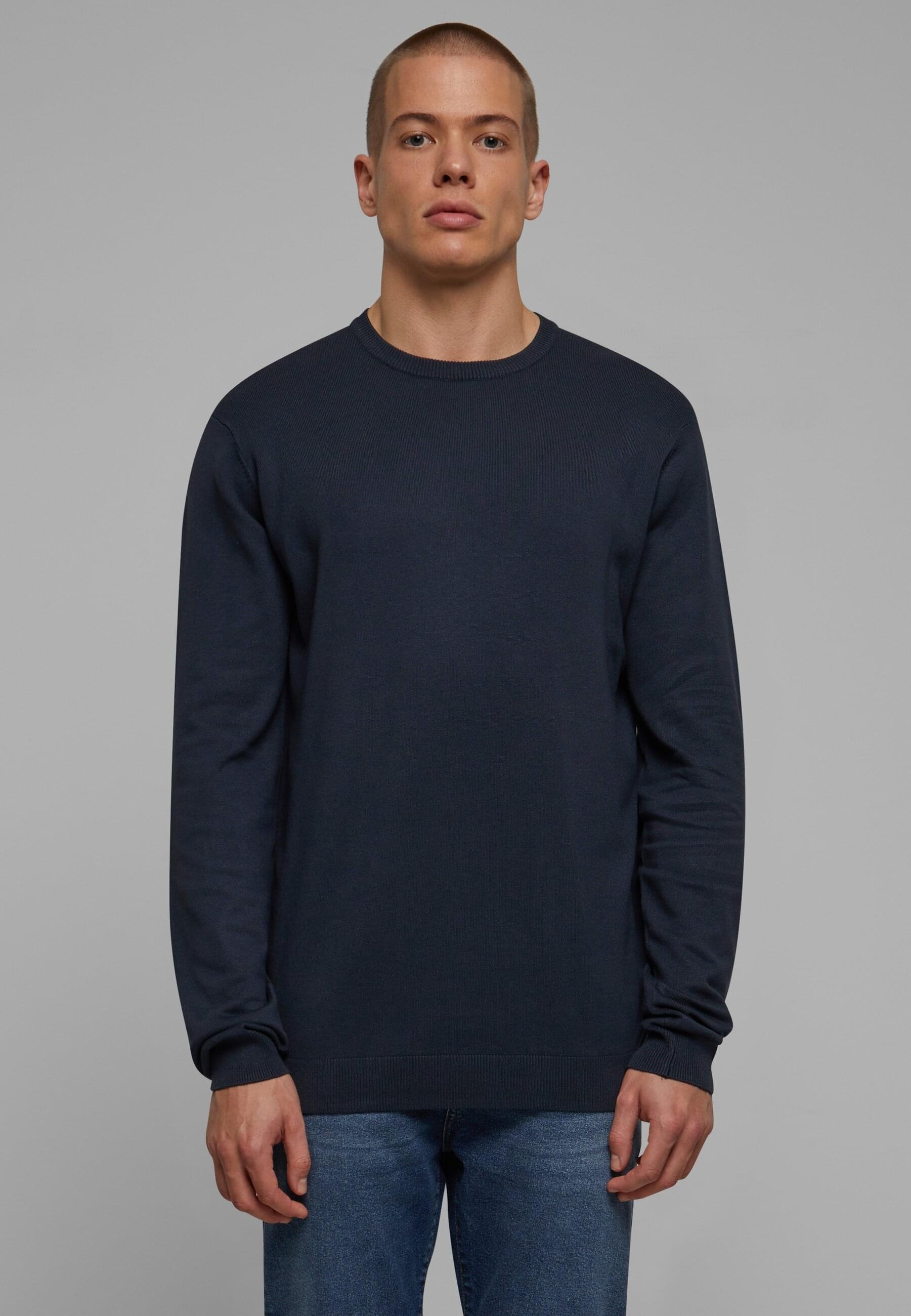 URBAN CLASSICS Rundhalspullover »Urban Classics Herren Knitted Crewneck Sweater«, (1 tlg.)
