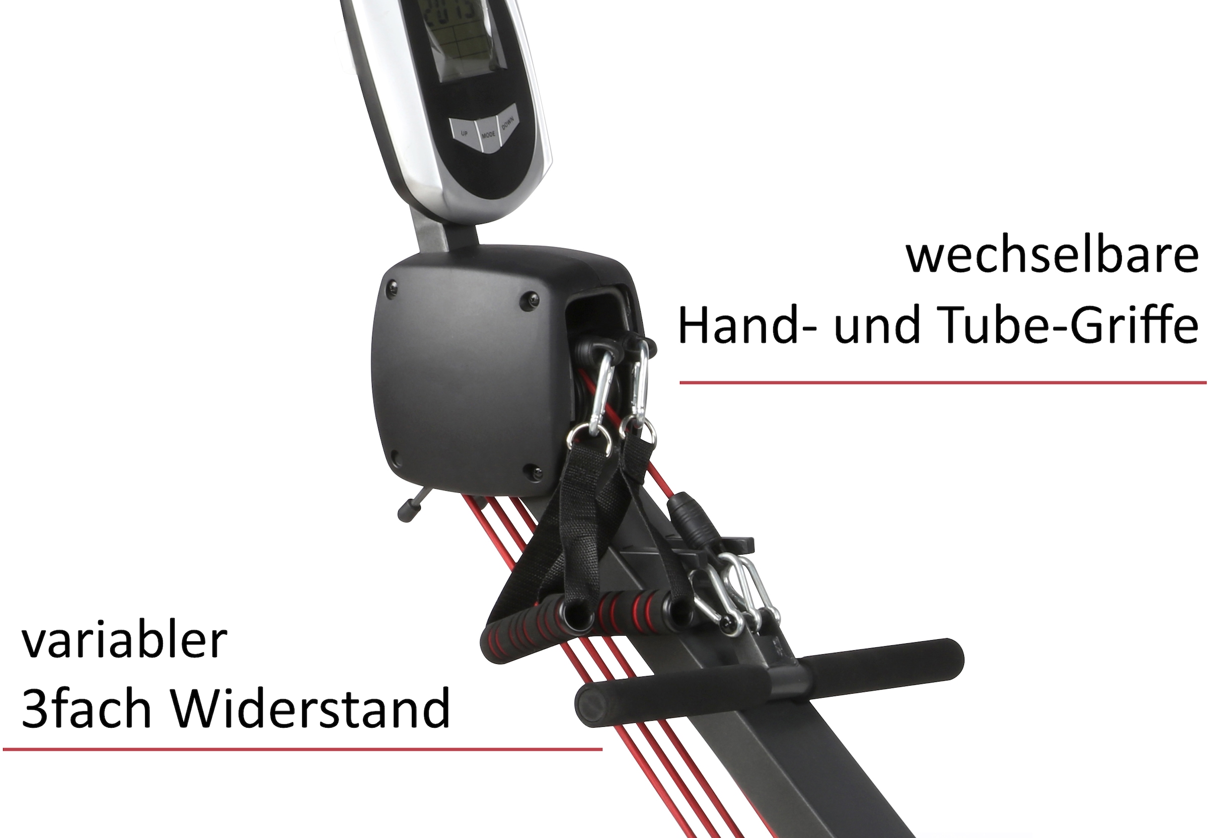 body coach Ruderzugmaschine »Tube Allround-Fitnessgerät 3fach Band-Zugsystem klappbar«