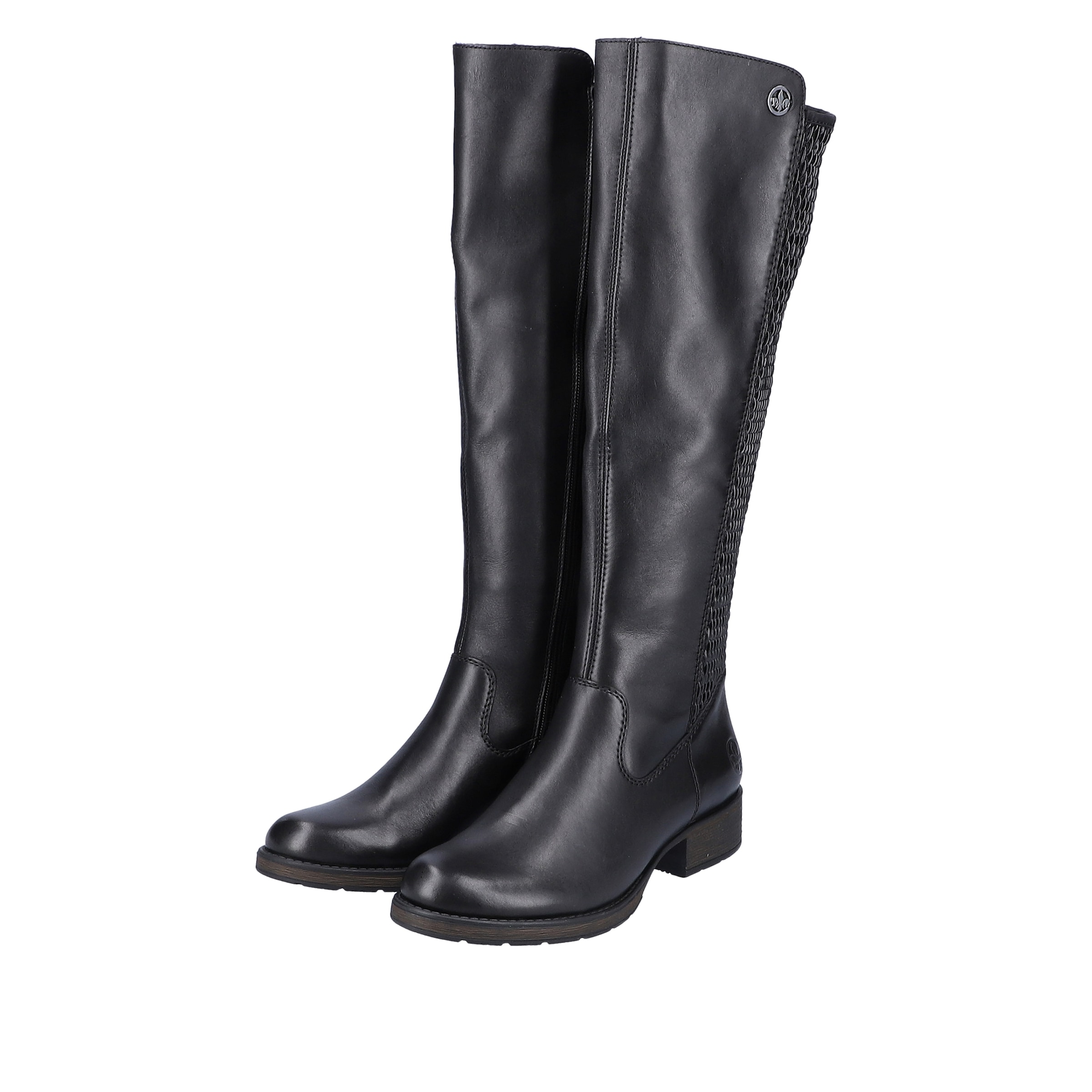Rieker Stiefel  Langschaftstiefel mit Stretch am Schaft, Blockabsatz