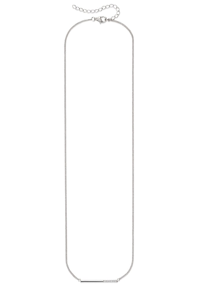 HECHTER PARIS Kette mit Anhänger »Schmuck Geschenk Silber 925 Halsschmuck Halskette Stäbchen«, mit Topas
