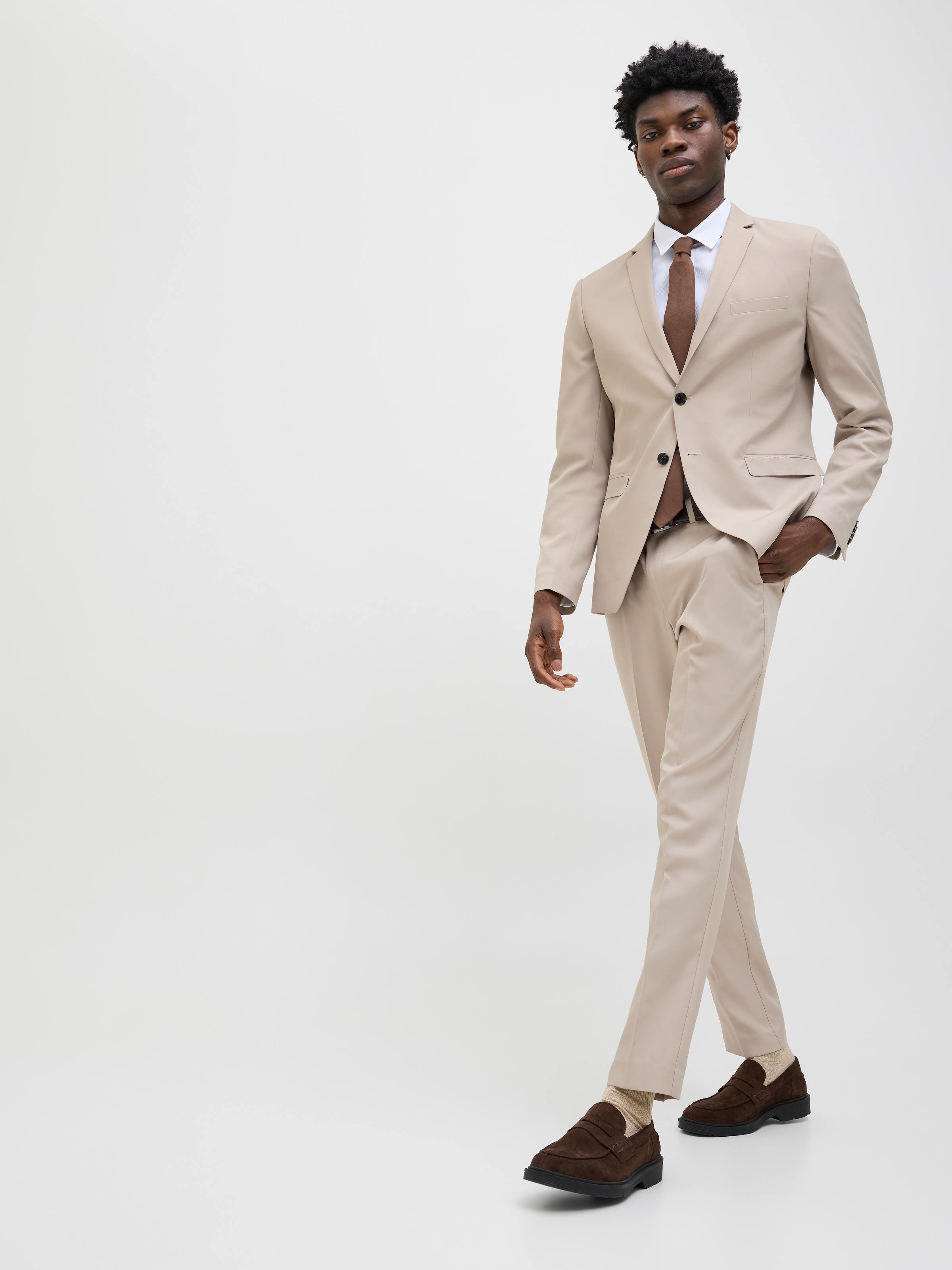 Jack & Jones Anzug "JPRCOSTA SUIT" Set, 2 tlg. tlg. sehr schmal Polyester, günstig online kaufen