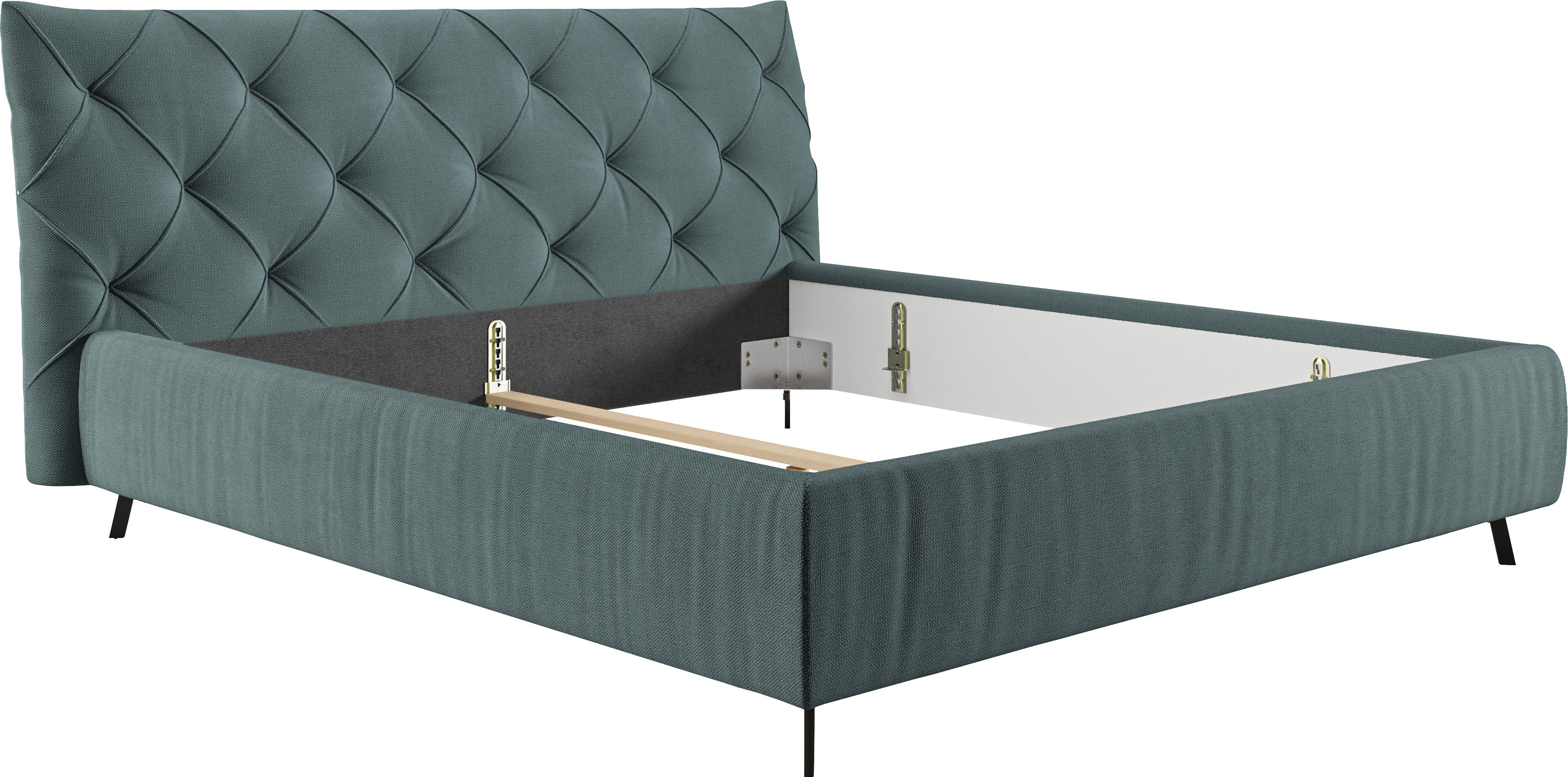 Thumbnail - Leonique Polsterbett "Elloree, in 4 Breiten bis 200cm, auch in Leder" Kopfteilhöhe 105 cm, belastbar bis 280 kg, auch in...