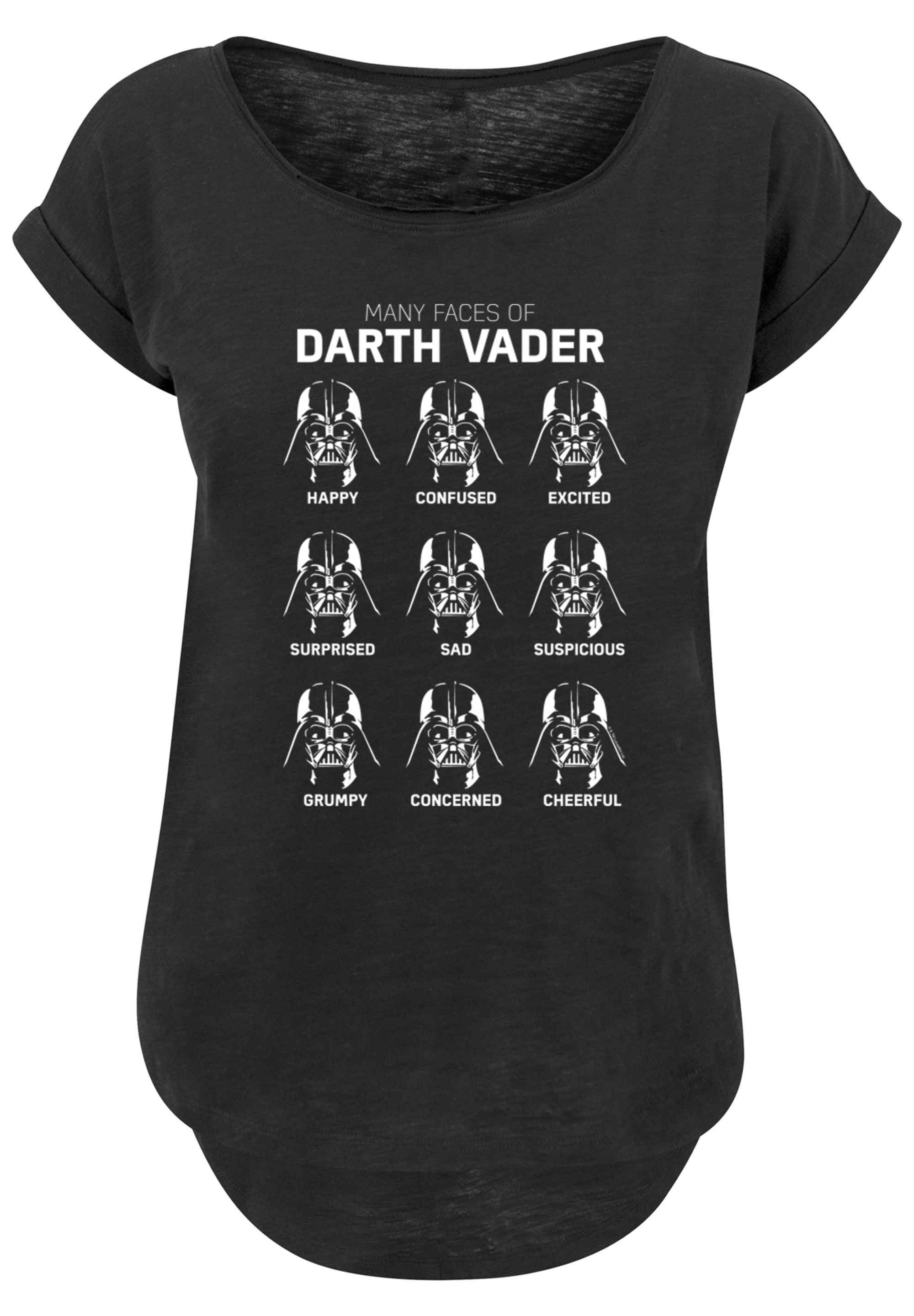 F4NT4STIC T-Shirt »Star Wars The Many s Of Darth Vader«, Print