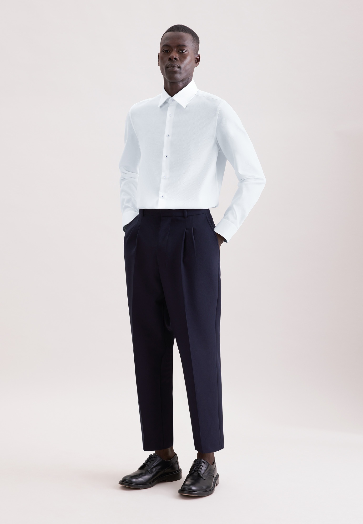 seidensticker Businesshemd »Schwarze Rose« X-Slim 1/1 Covered-Button-Down-Kragen Struktur