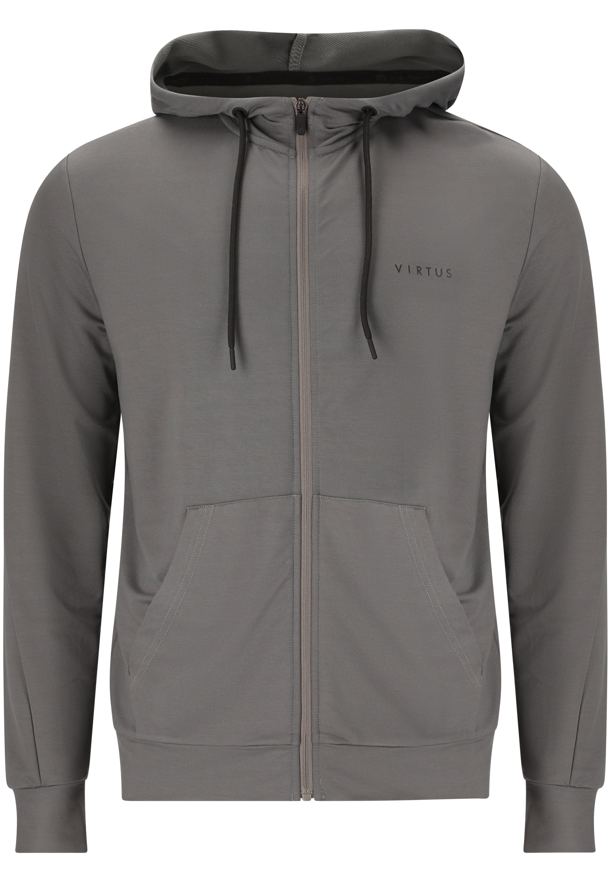 Sweatshirt VIRTUS "Brent V2", Herren, Gr. L, anthrazit, 70% Viskose, 24% Polyester, 6% Elasthan, unifarben, normal, ohne Ausschnitt, Sweatshirts Sweatshirt, Komfort 2