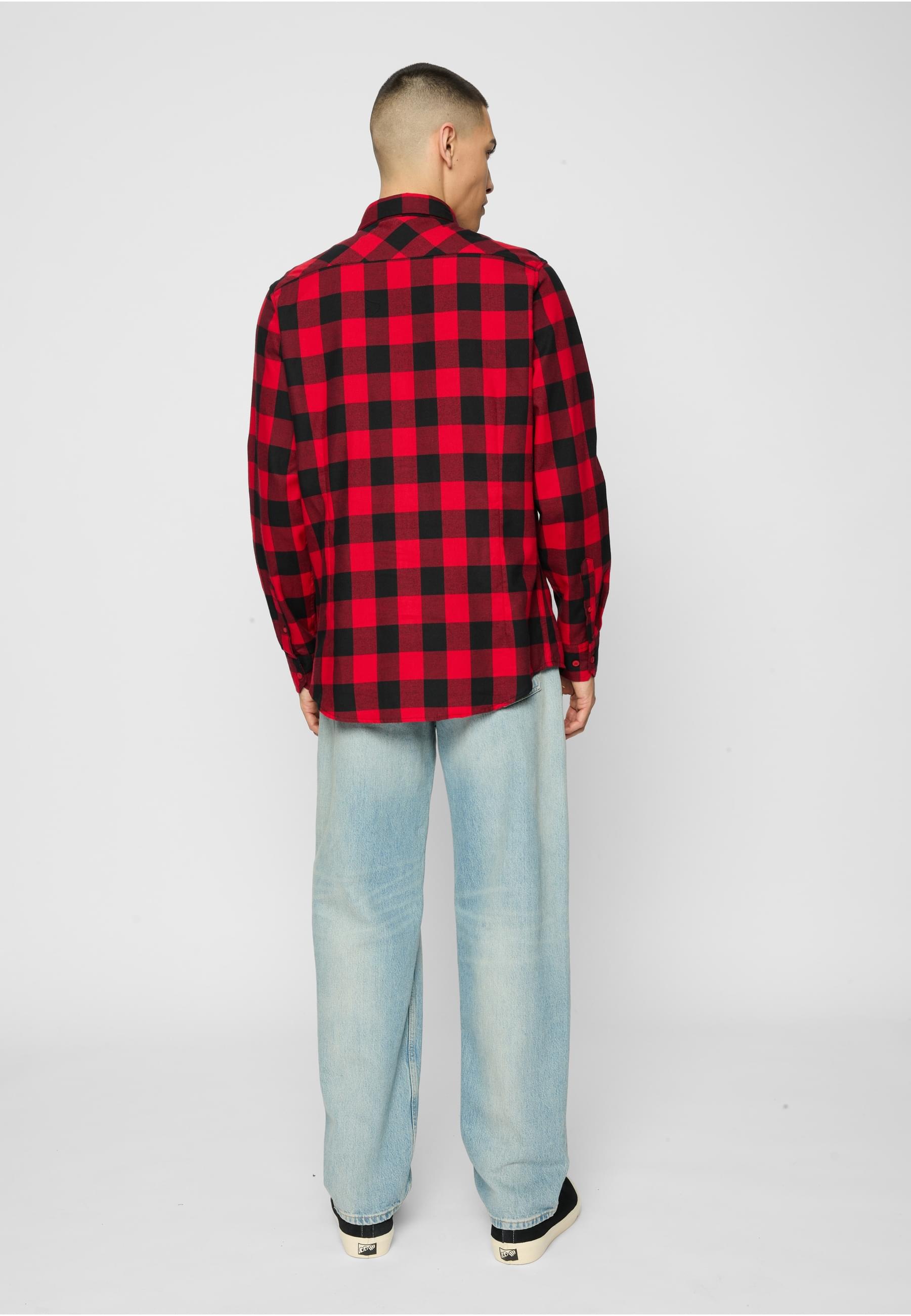 URBAN CLASSICS T-Shirt »Urban Classics Herren Checked Flanell Shirt«, (1 tlg.)