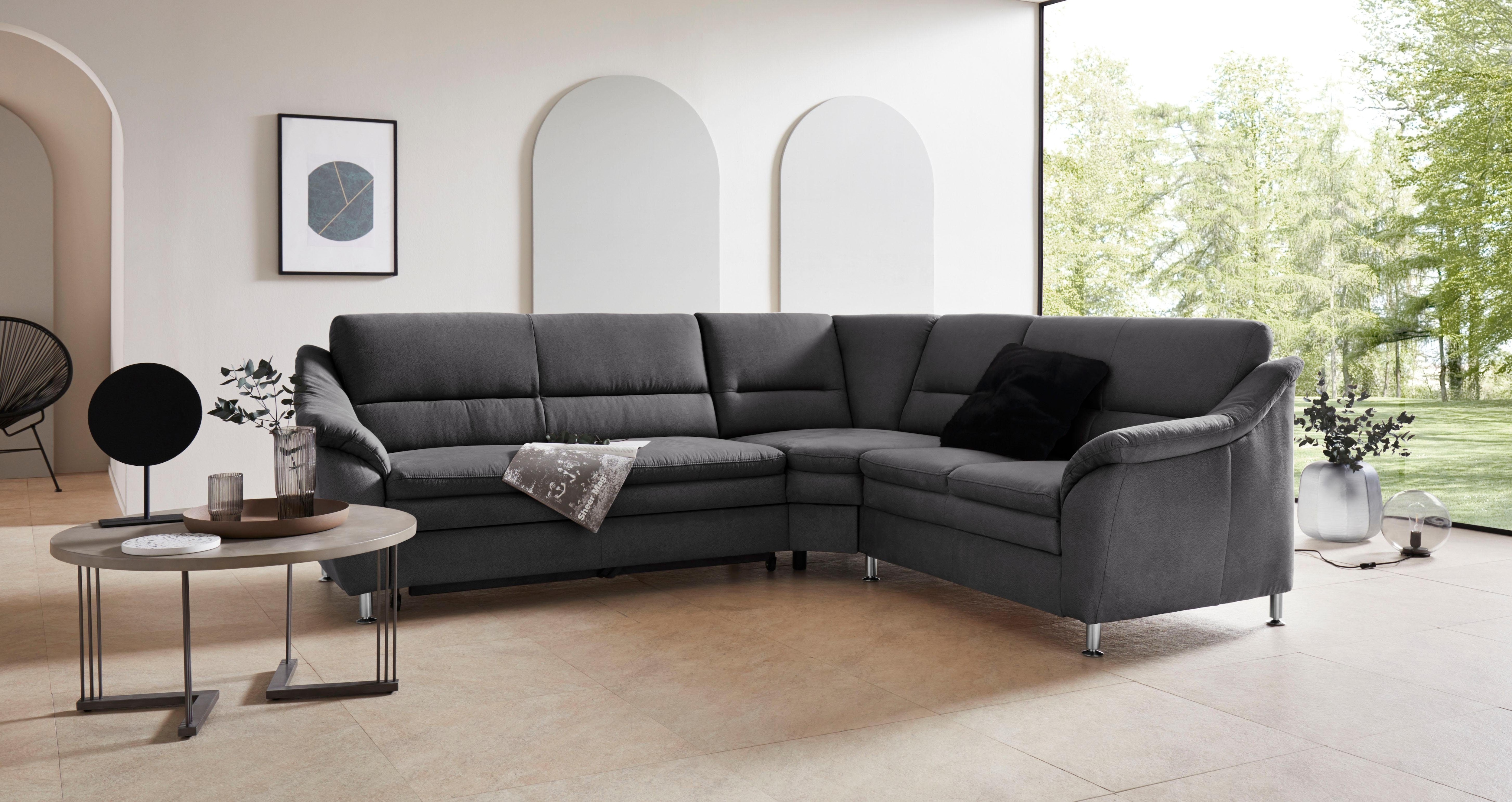 OTTO home Ecksofa "Cardoso L-Form" mit Trapezecke für mehr Sitzkomfort, wahlweise auch mit Schlaffunktion