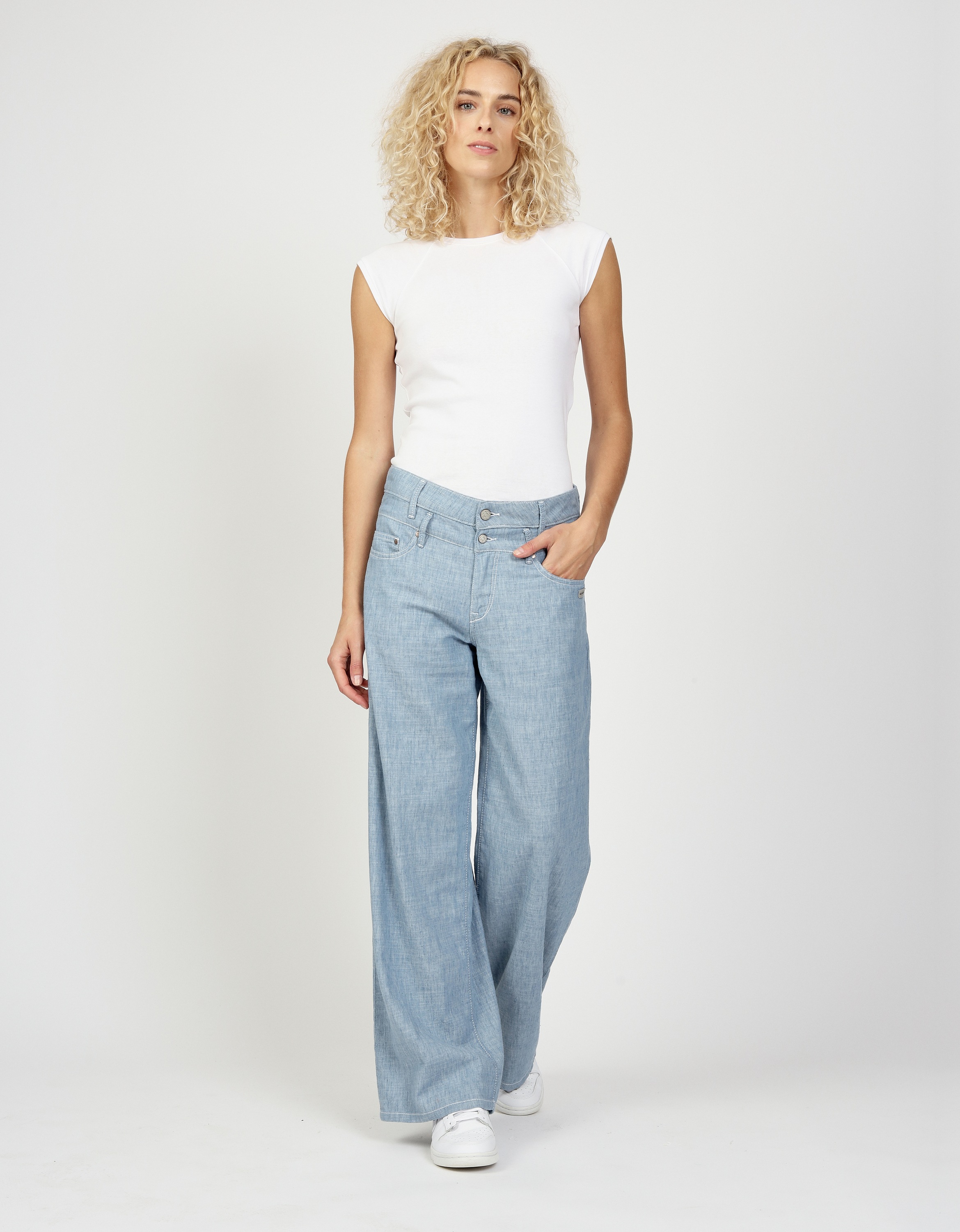 GANG Stoffhose "GANG Hosen Wide Fit 94CARA" günstig online kaufen