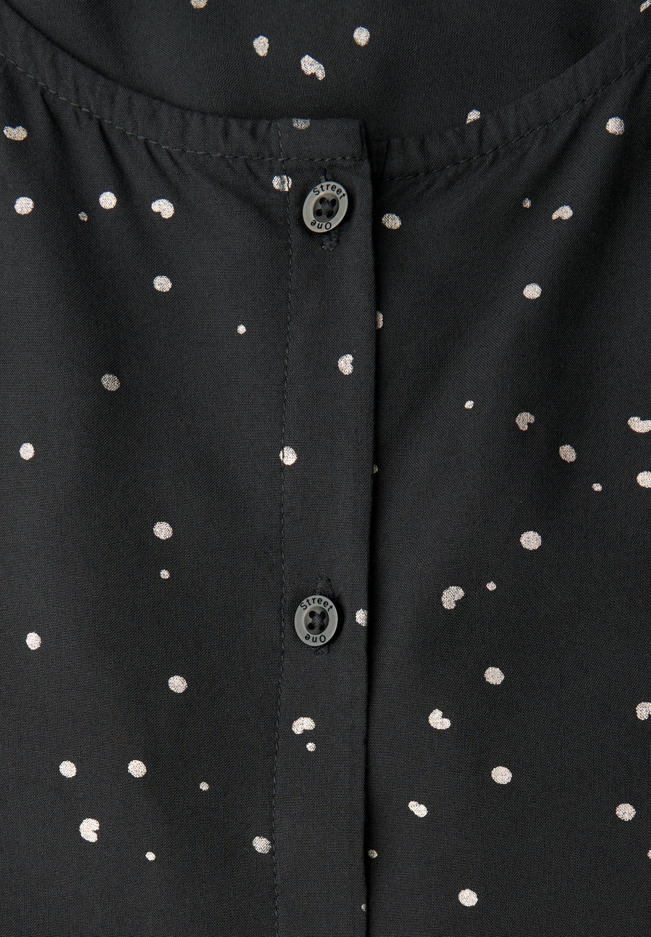 STREET ONE Langarmbluse mit schimmerndem Folienprint