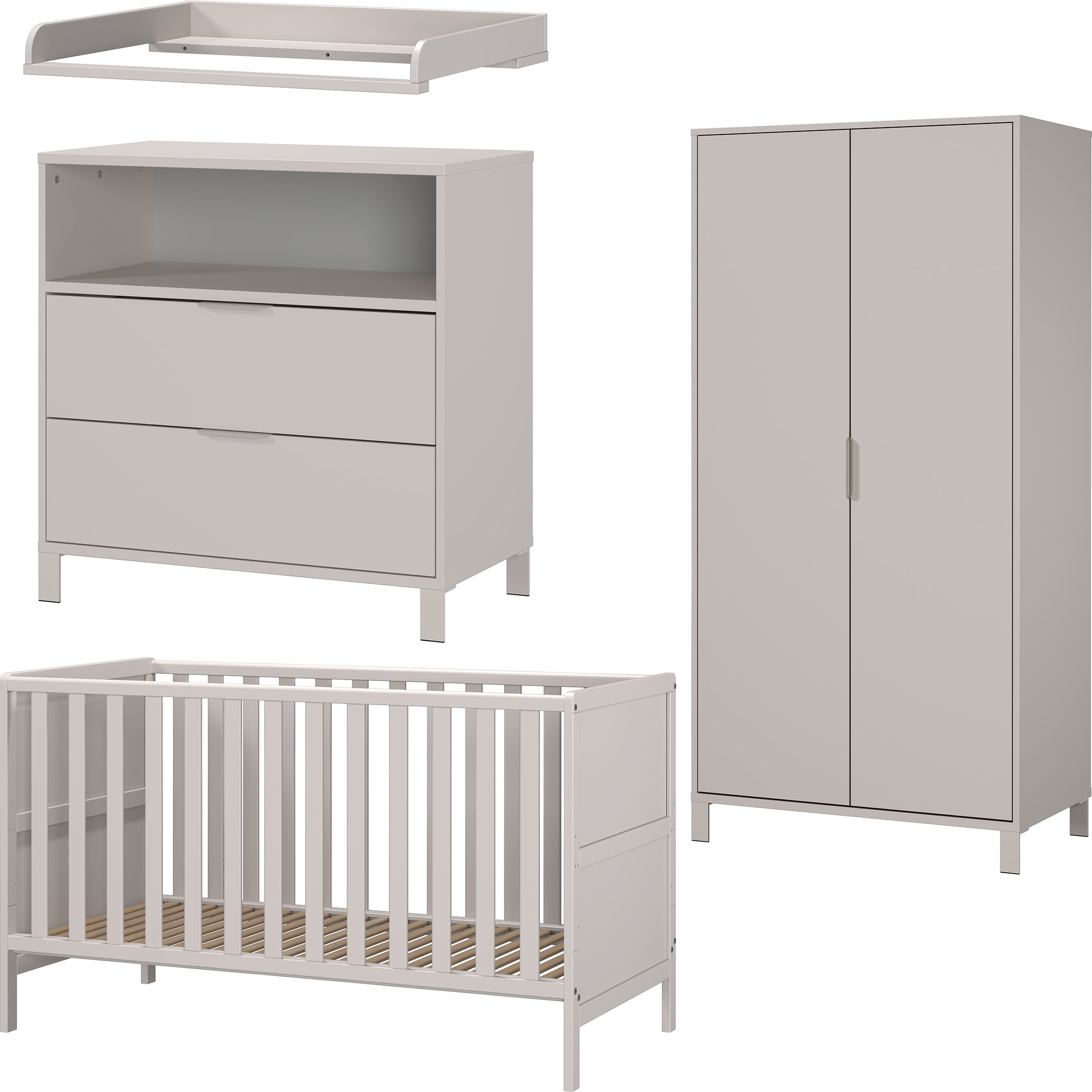 GERMANIA Babymöbel-Set "GW-Alkmaar" 4 Stk. tlg. mit mitwachsendem Kinderbet günstig online kaufen