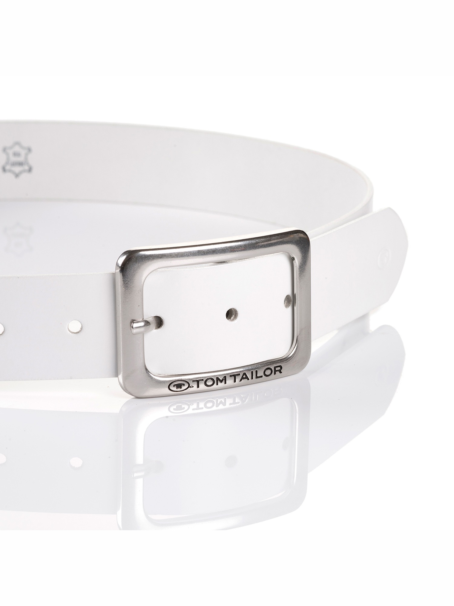 TOM TAILOR Ledergürtel »TTEVE«, 4 cm breiter Damen Ledergürtel, kalssiches Must-Have