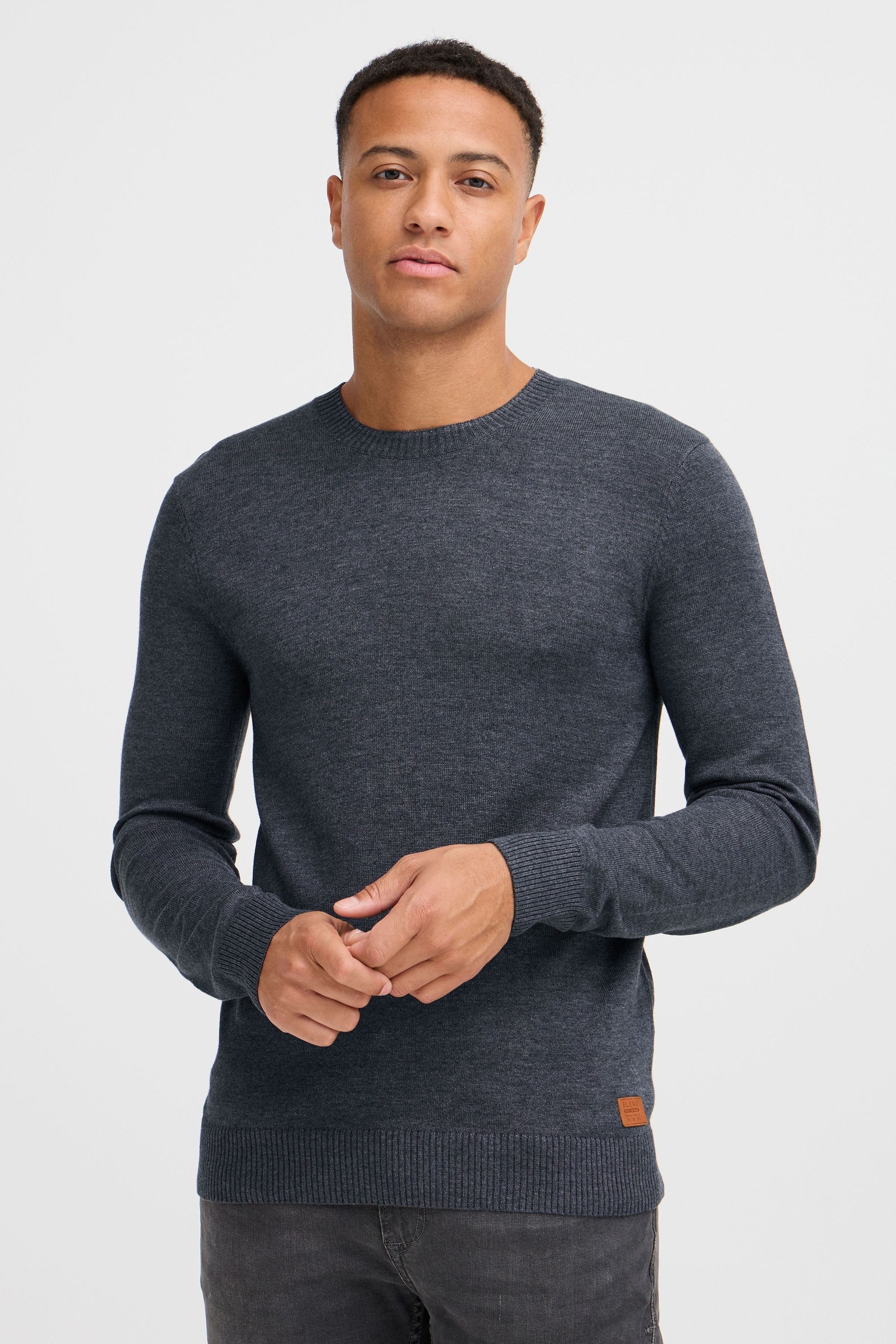 Blend Strickpullover "BHLars", Strickpullover mit aufgestickten Ellenbogenp günstig online kaufen