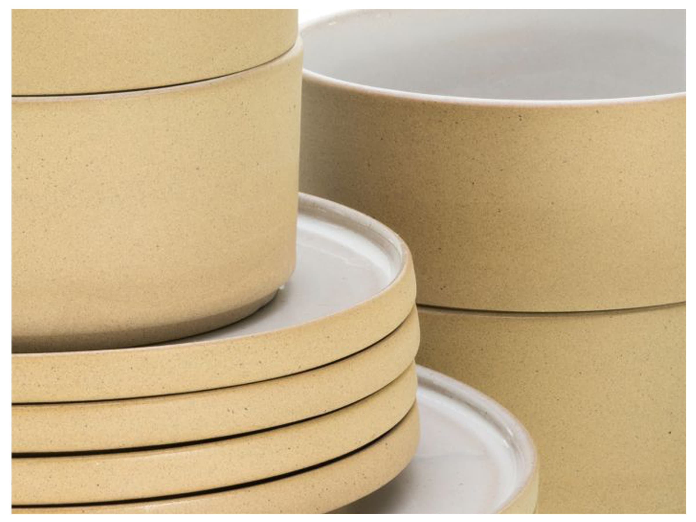 CreaTable Dessertteller »Futuro«, (Set, 4 St.), Teller Set für 4 Personen, Ø 20 cm, Steinzeug