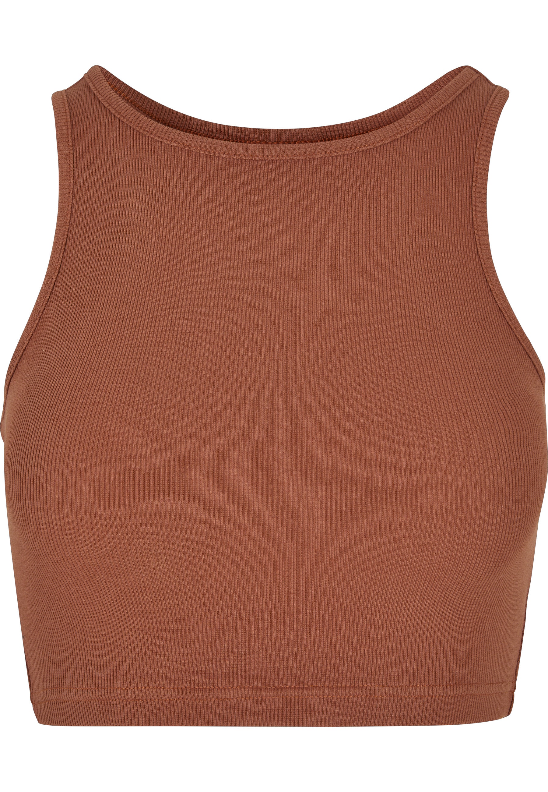 URBAN CLASSICS Muskelshirt "Urban Classics Damen Ladies Cropped Rib Top" 1