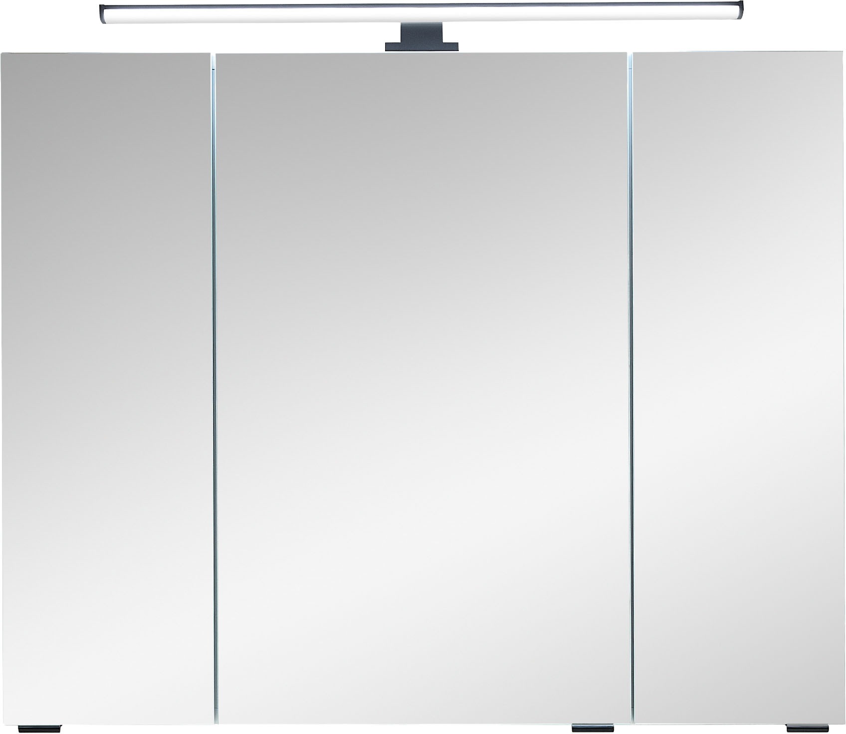 Thumbnail - Saphir Badezimmerspiegelschrank "Quickset 500, 3 Türen, 80cm breit, LED-Aufsatzleuchte"