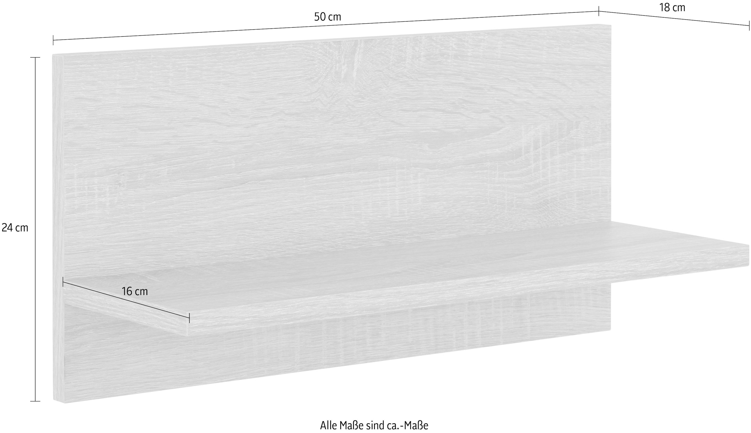 Wandregal »KS-Virginia«, 50 cm breit