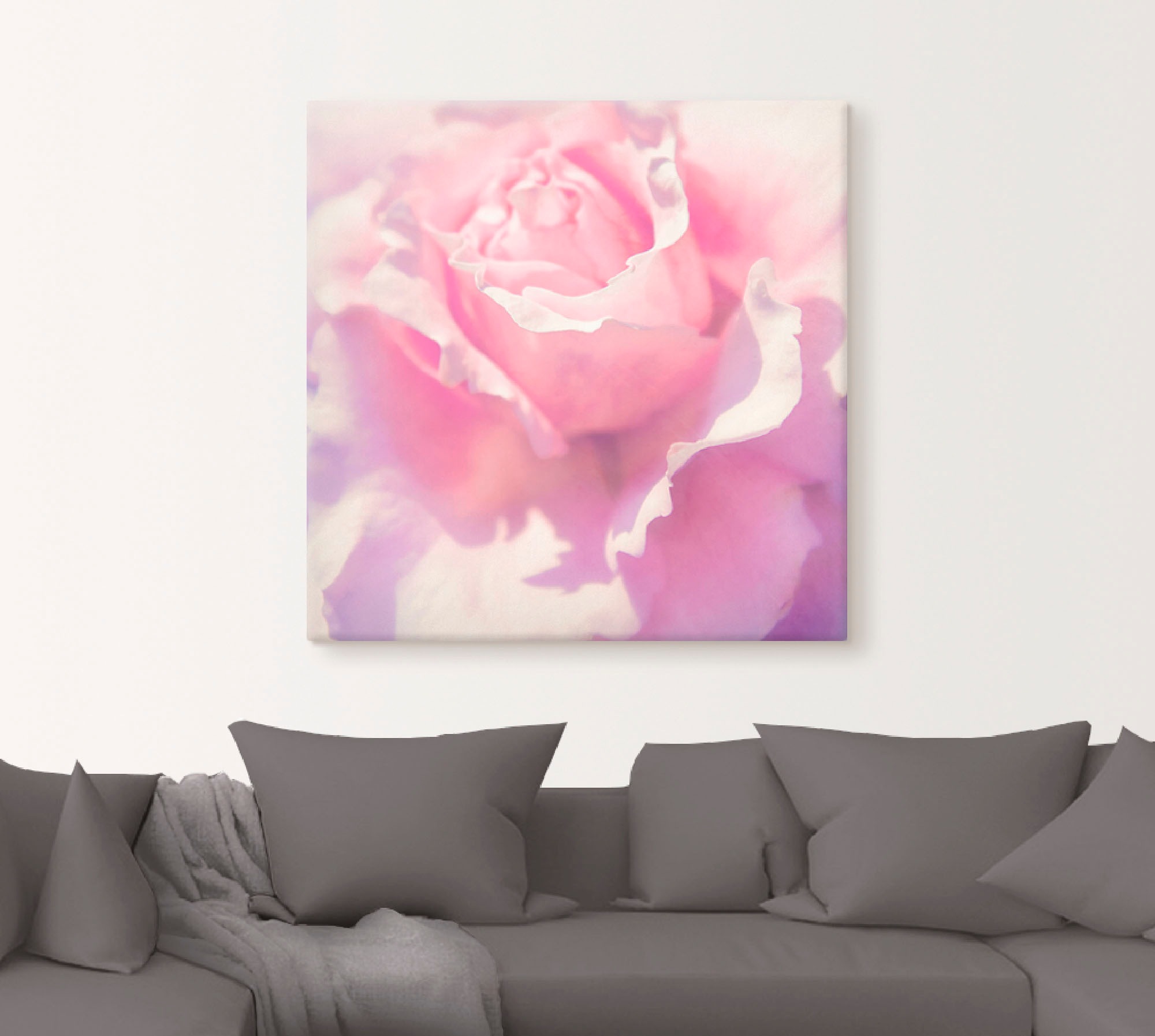 Artland Wandbild »Rosa«, Blumen, (1 St.), als Leinwandbild, Poster, Wandaufkleber in verschied. Größen