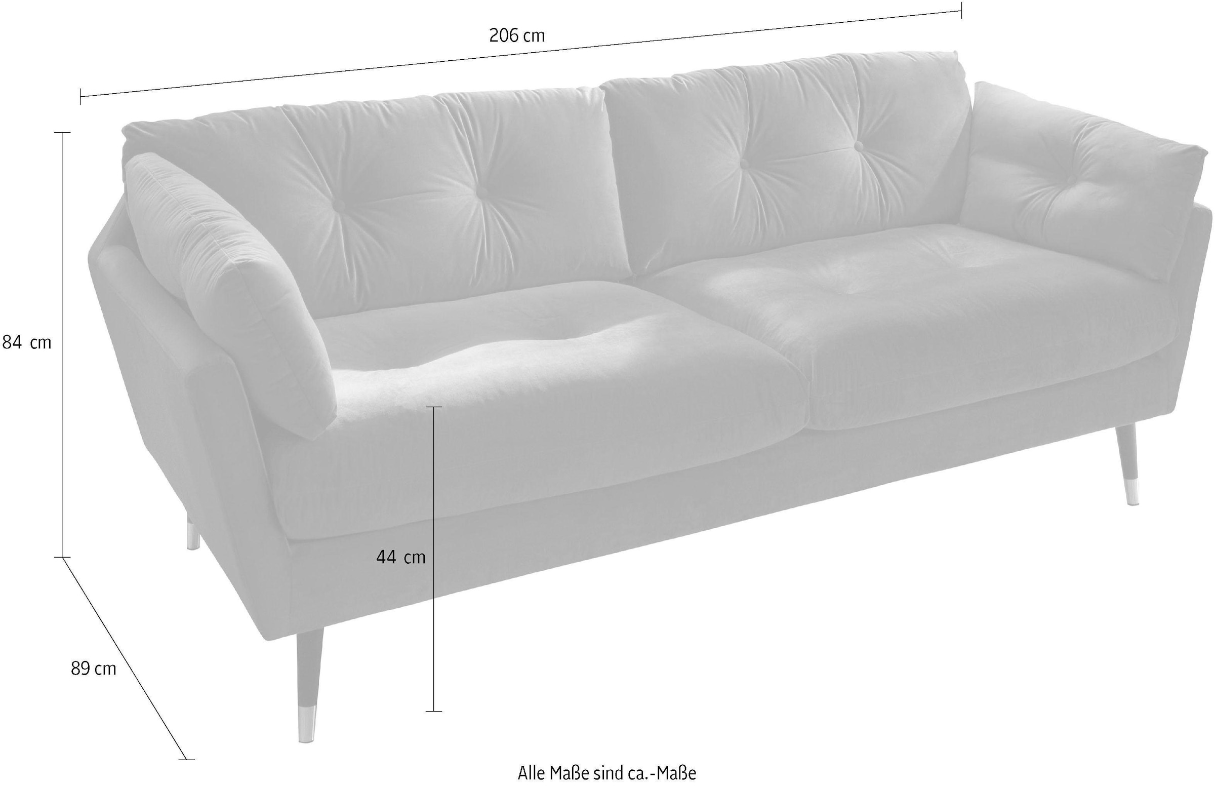 Trends by HG 2,5-Sitzer »Japan«, mit Fuß in Holz-Metallkombination, frei im Raum stellbar