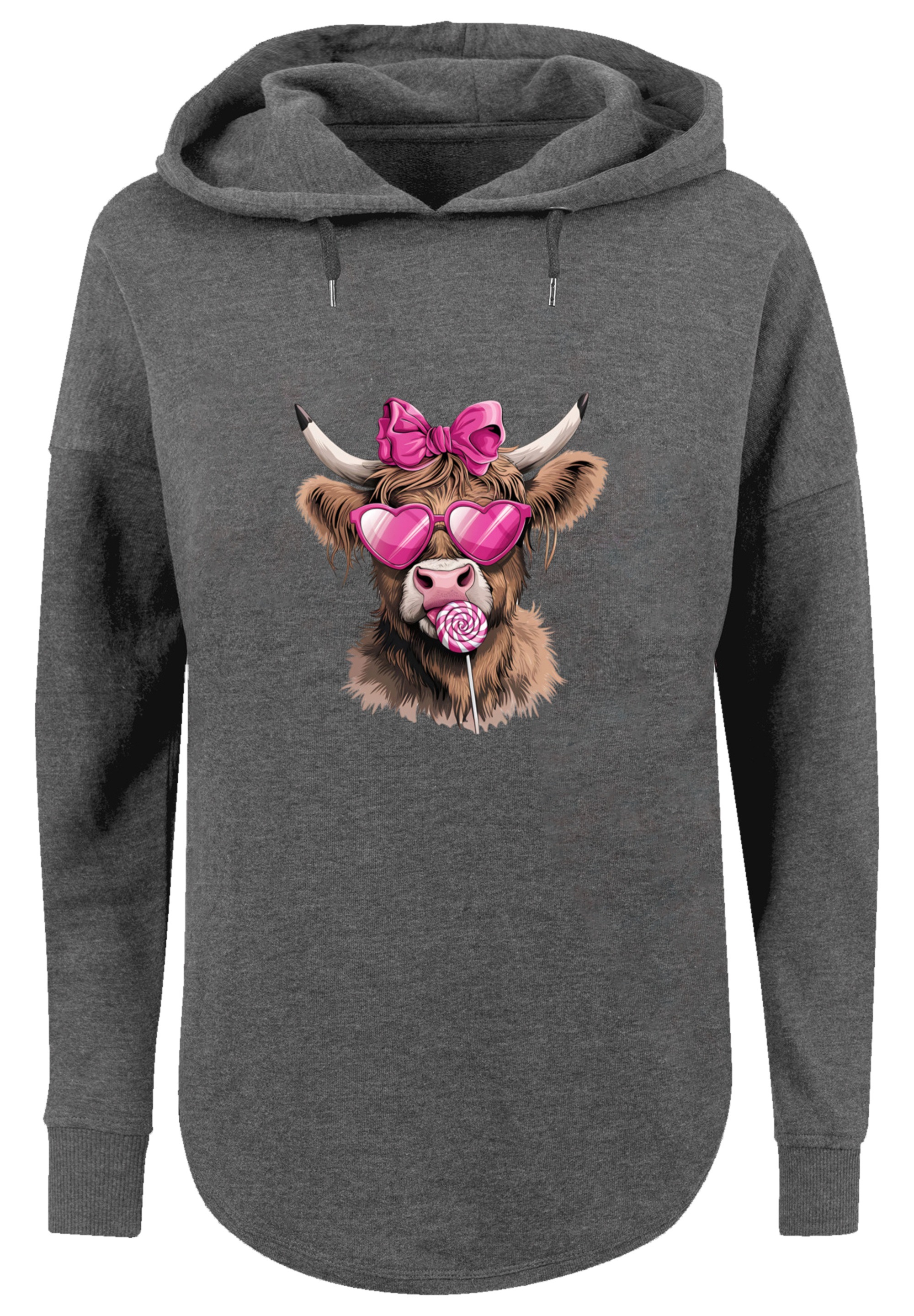 F4NT4STIC Kapuzenpullover »Highland Cow Valentinstag Sonnenbrille«, Premium Qualität