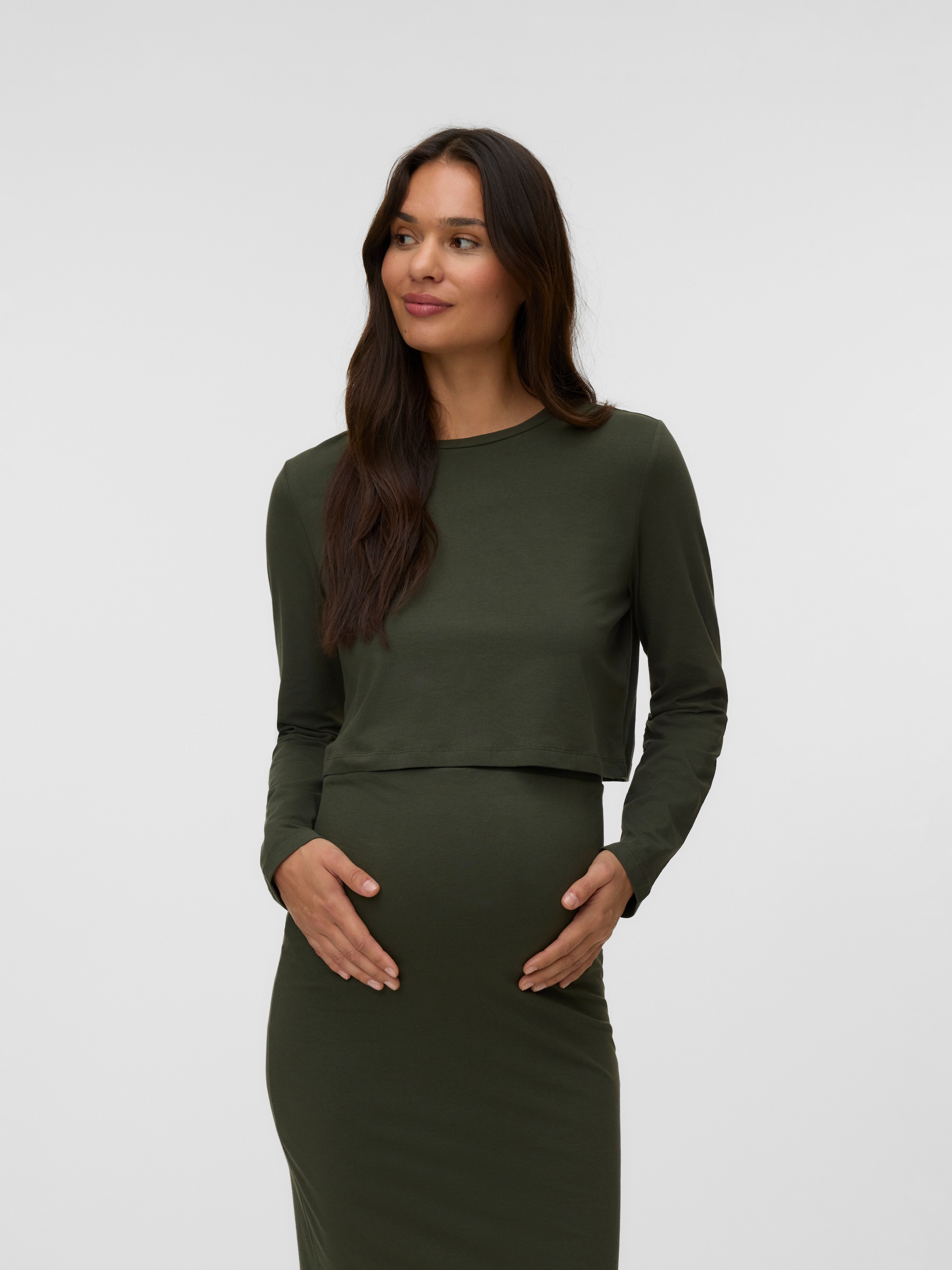 Mamalicious Langarmshirt "MLKERRIE LS TOP AND SKIRT JRS SET NOOS" Set, 2 Baumwollmischung, regular fit