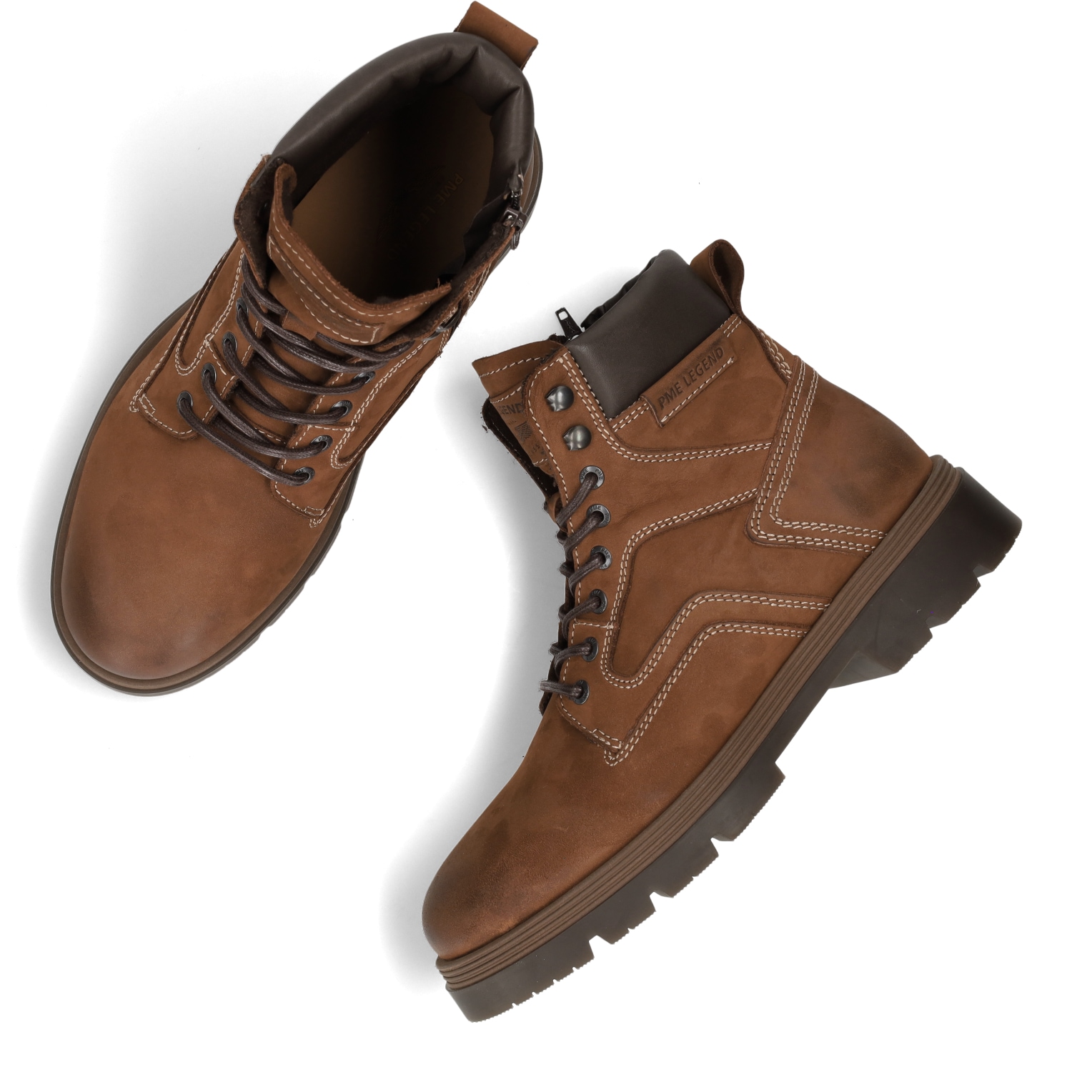 PME LEGEND Schnürstiefelette »SKYVAN«  Schnürboots, Workerboots mit Anziehlasche, Reißverschluss